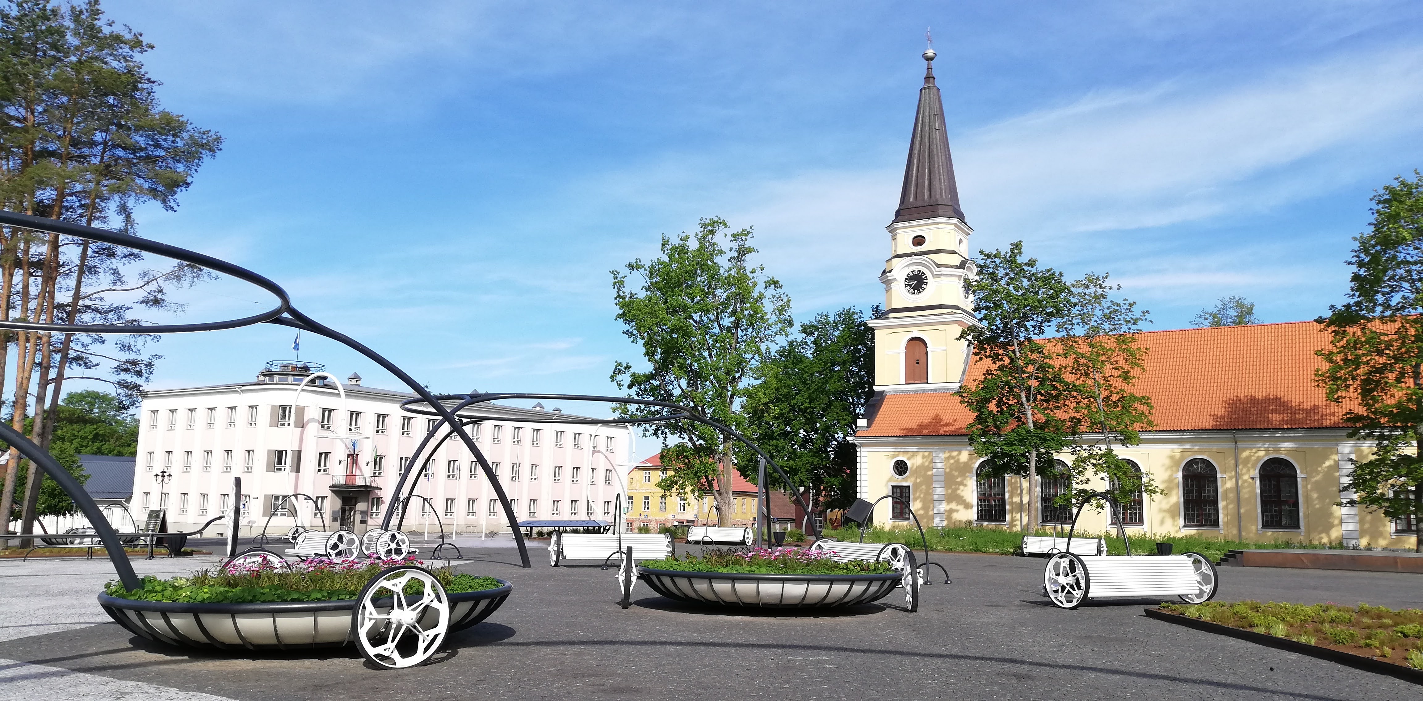 Keskväljak ja Võru Katariina kirik
