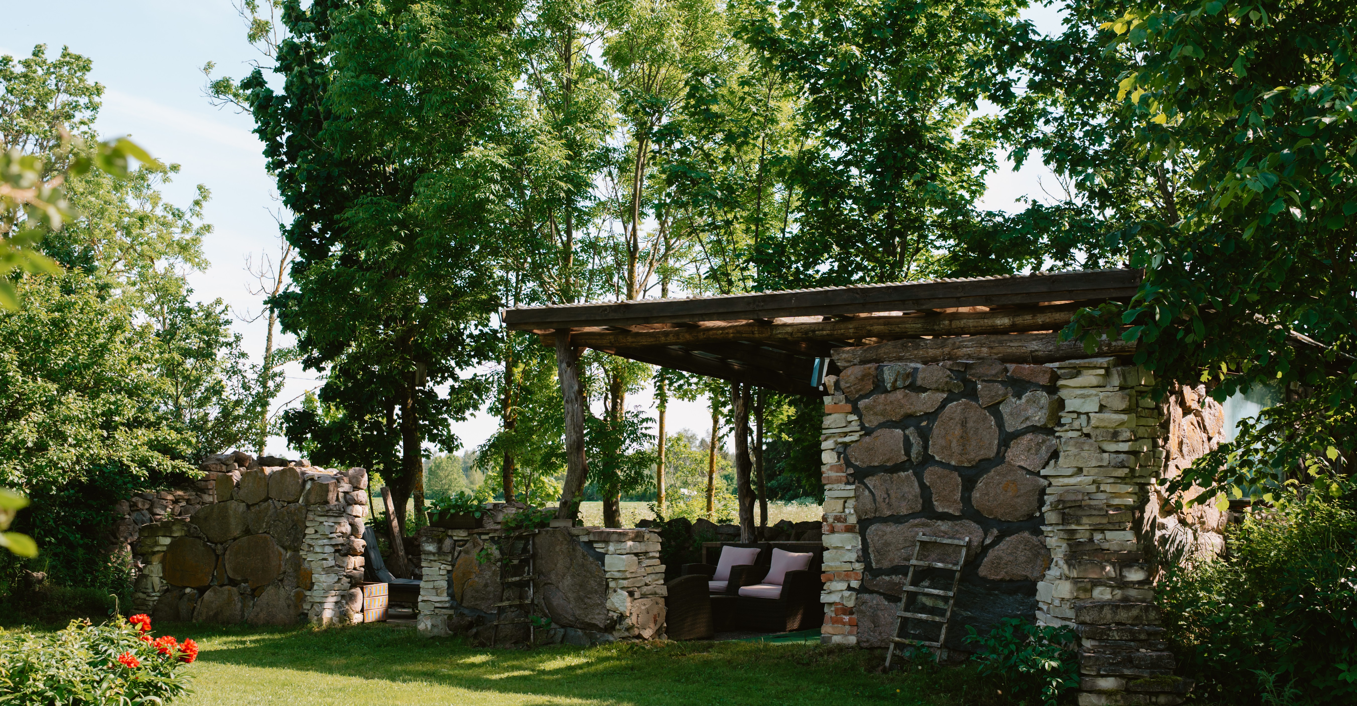 Põlde Crayfish Farm outdoor kitchen