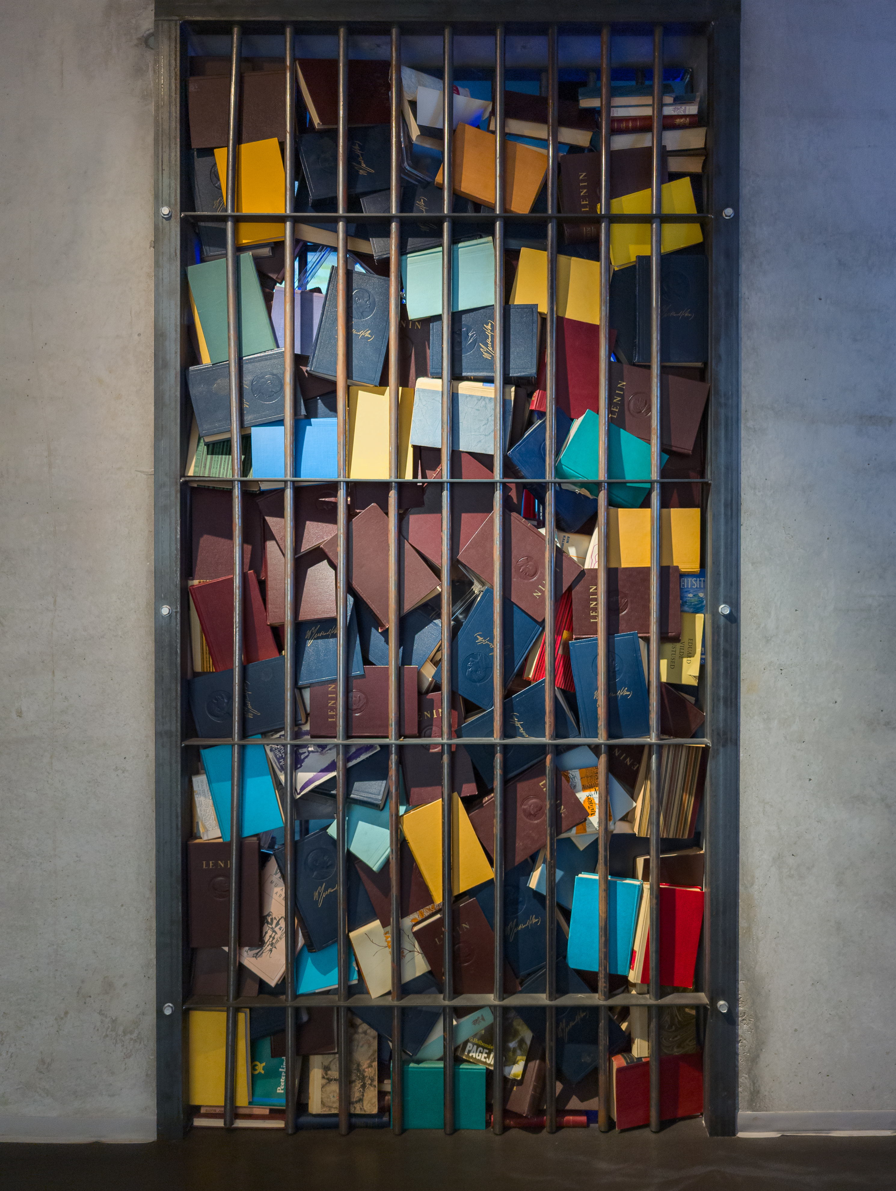 Installation about censorship at Vabamu Museum of Occupations 