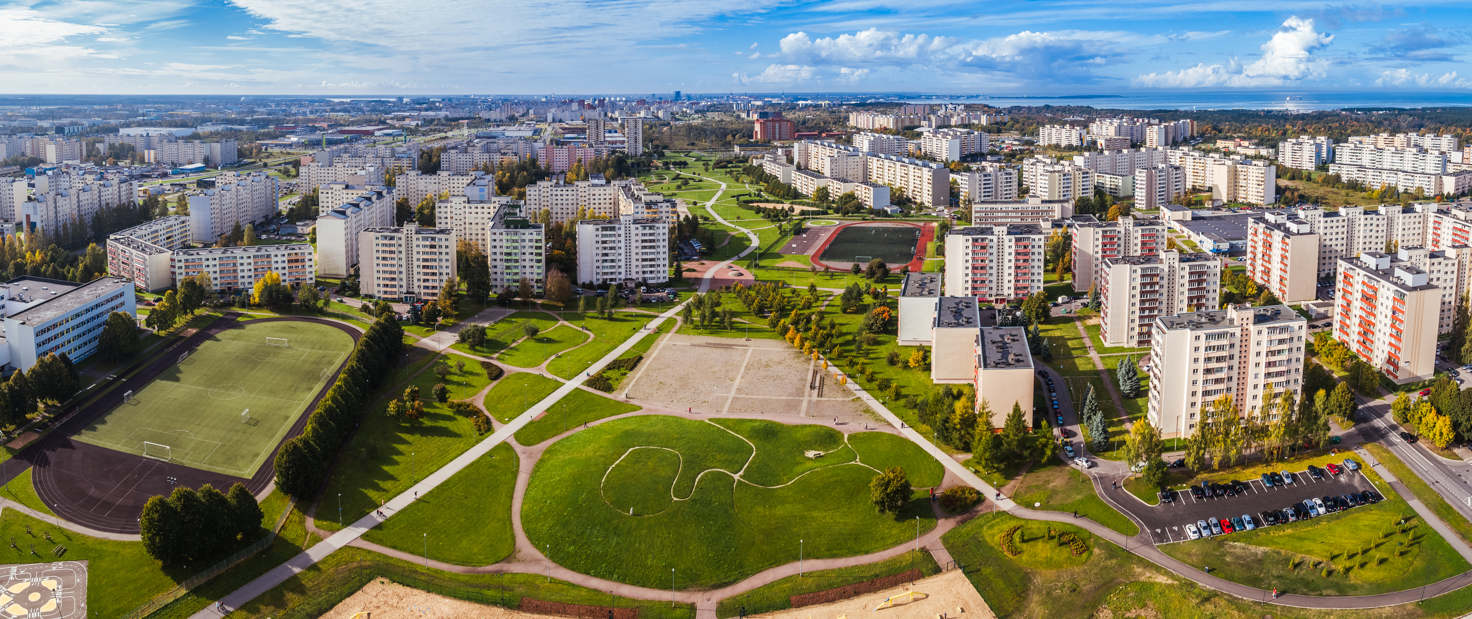 Lasnamäe, built in the 1970s-90s & the most densely populated district in Estonia