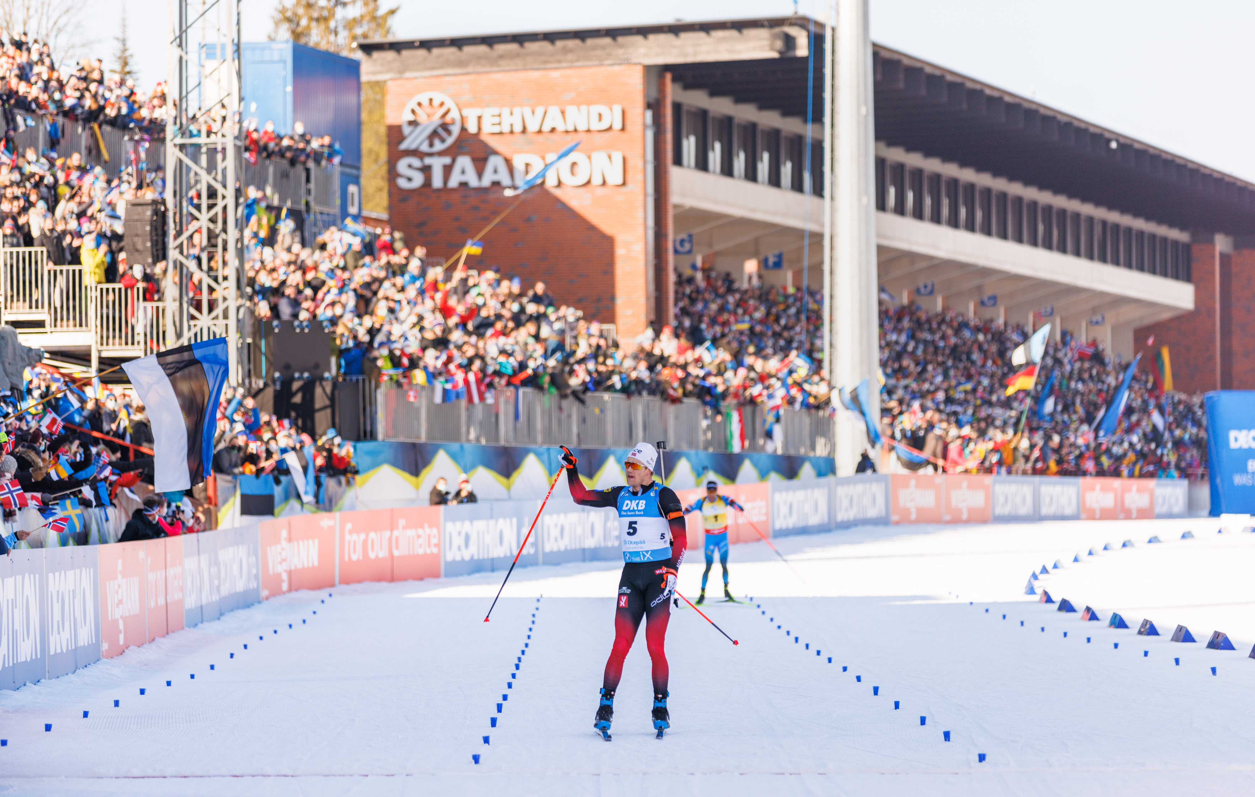 LaVita IBU biatlona Pasaules čempionāts Otepē, finiša taisne