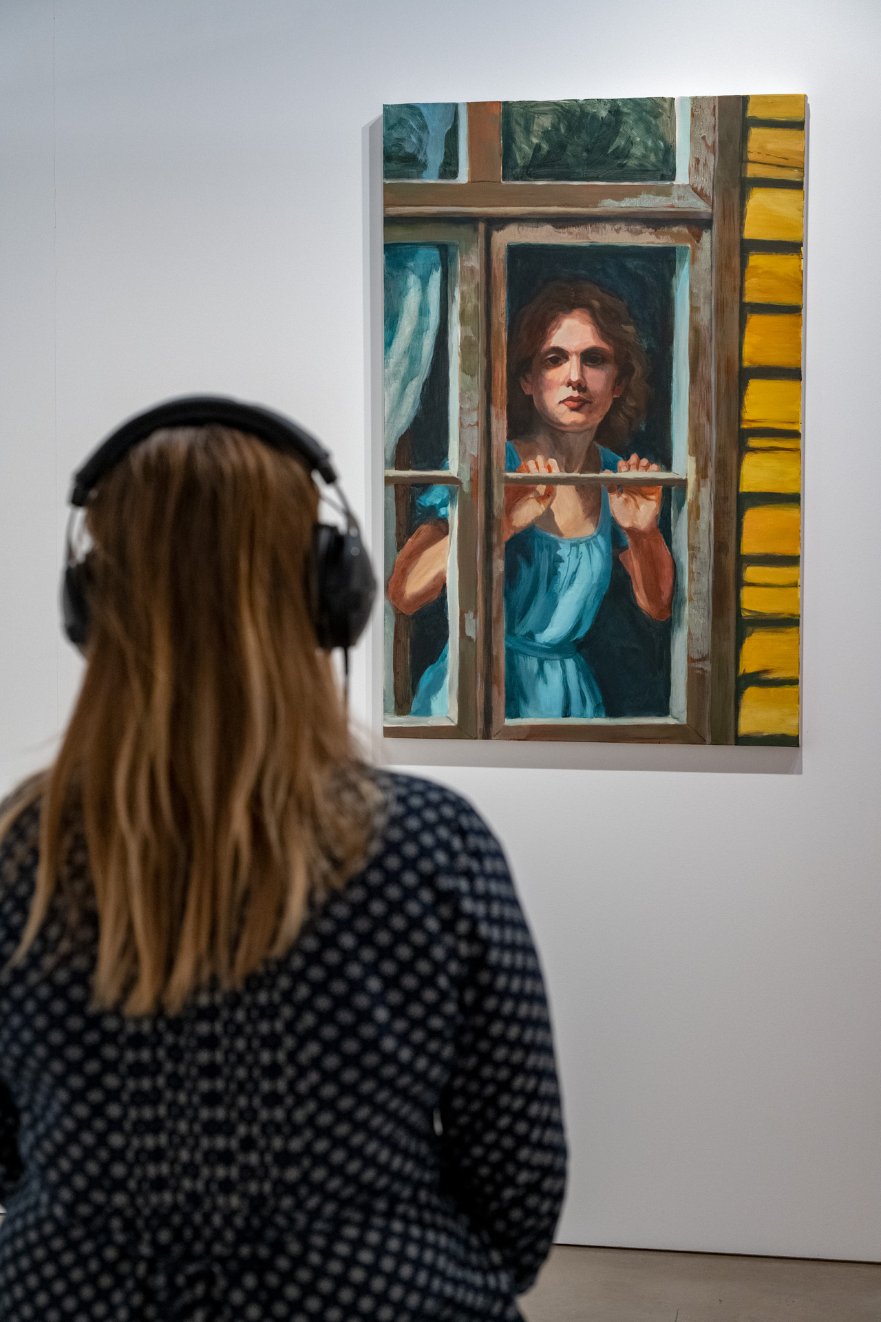 Exhibition-audio performance "From loss to horizon" painting at ERM
