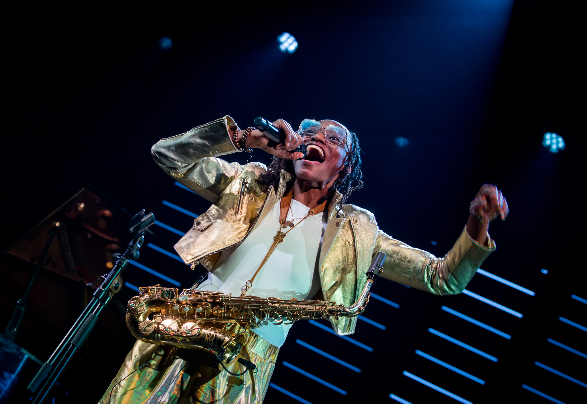 Lakecia Benjamin performing at Jazzkaar 2025