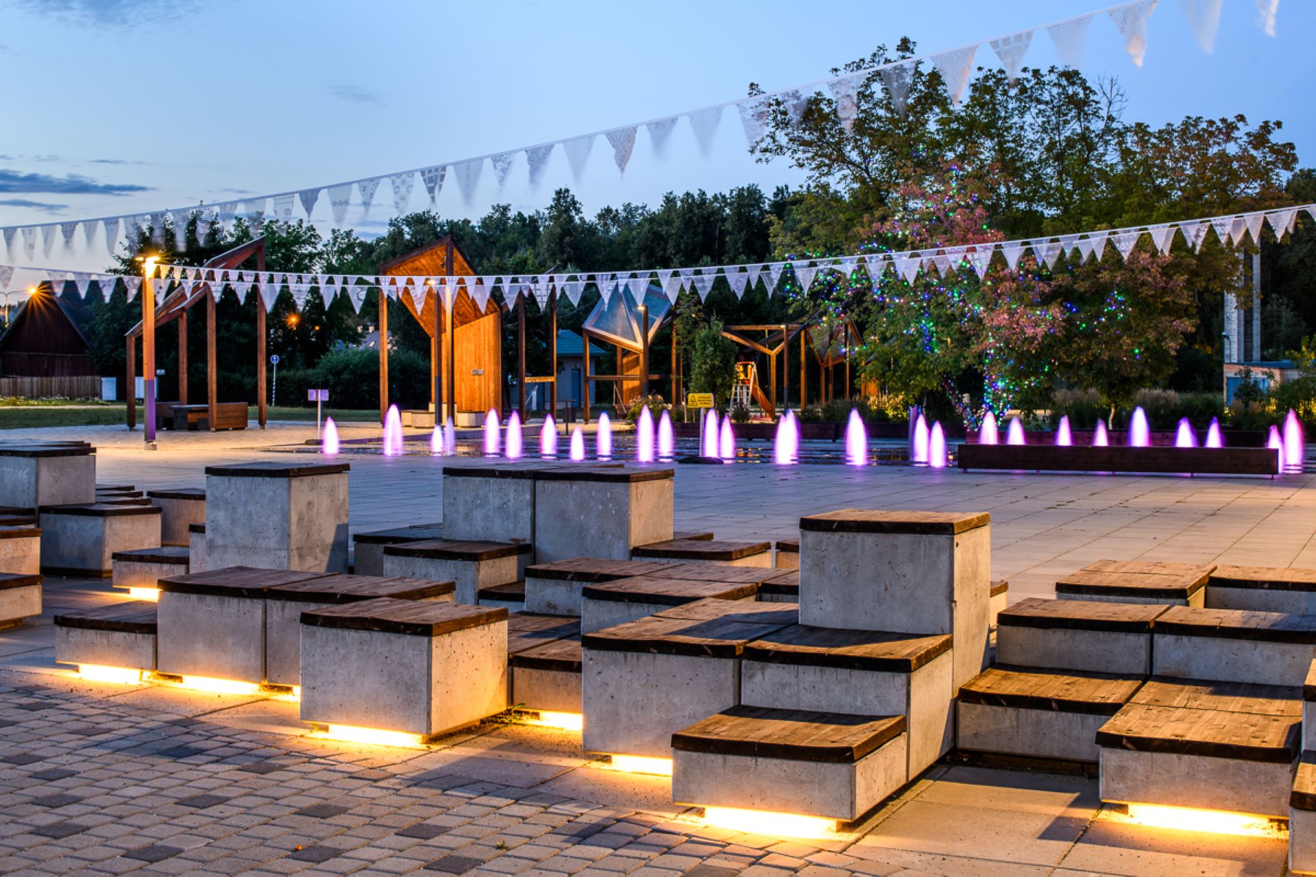 Rest area at Põlva Central Square