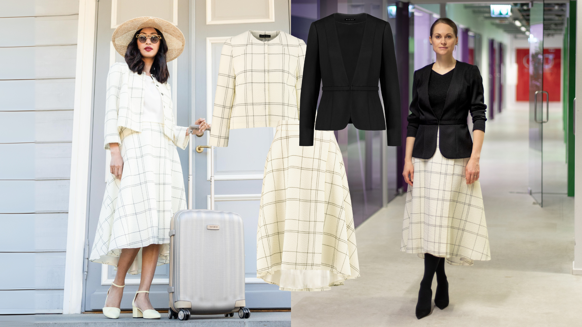 Marimo kapselgarderoob näidised modelli seljas