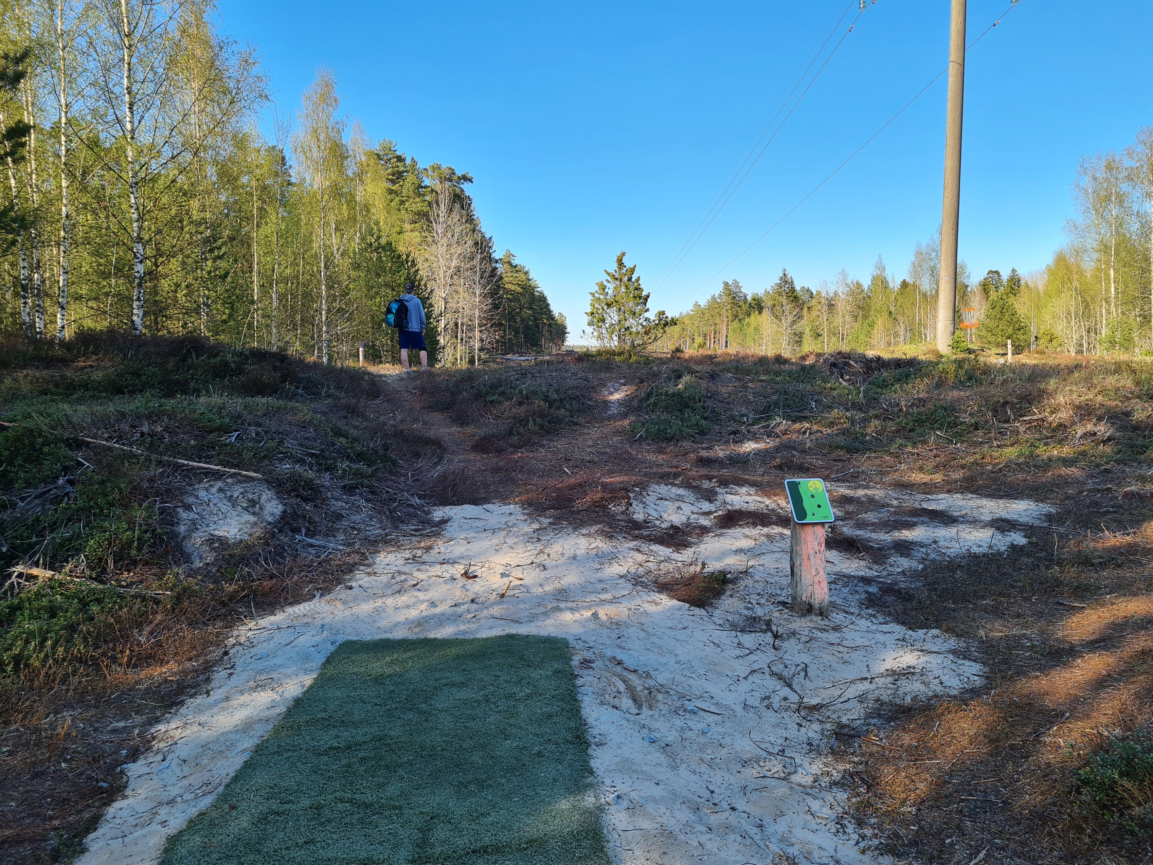 Elamustalu Disc Golf Park at Kallaste Farm varied terrain