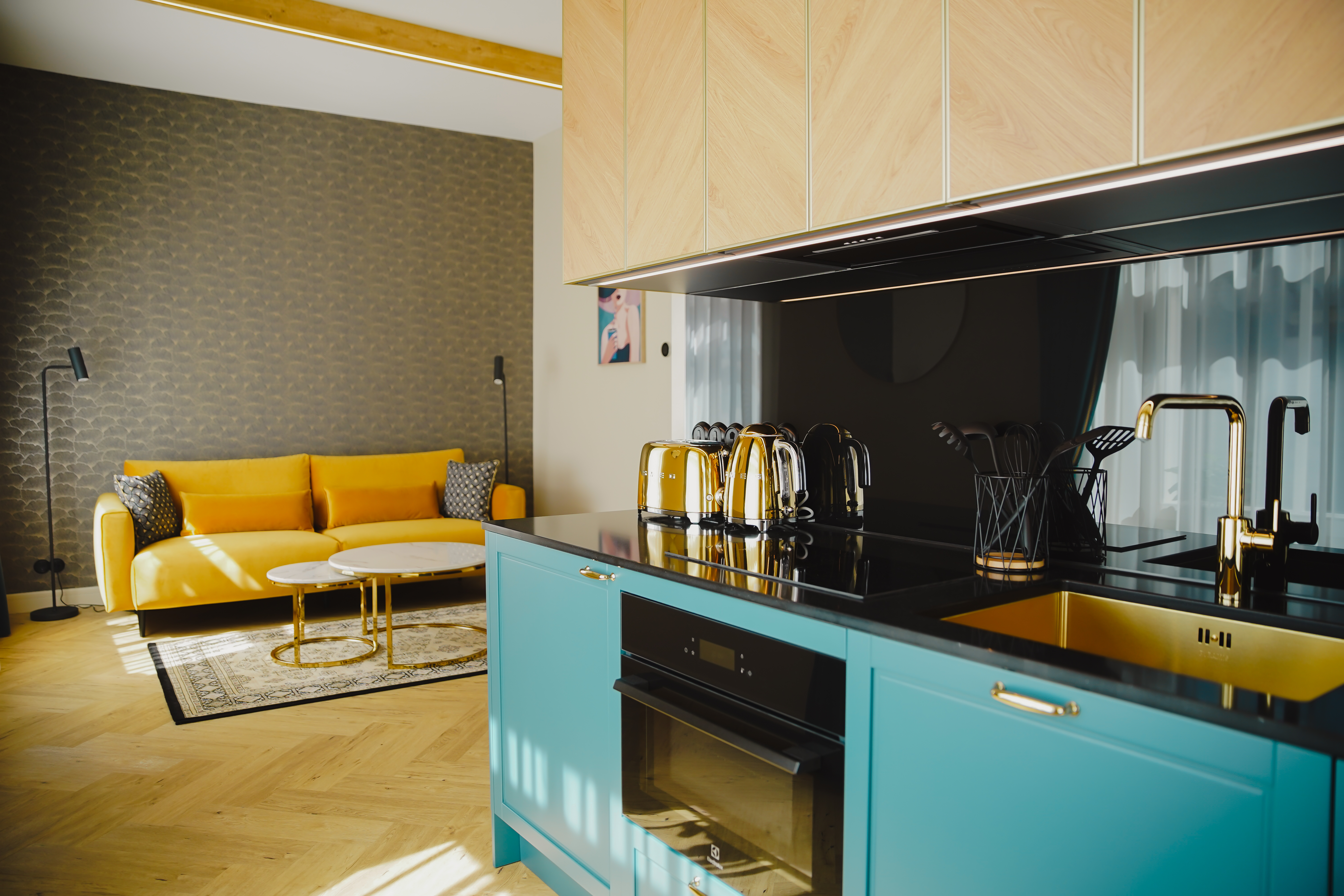 Otto külaliskorteri elutuba Saaremaal