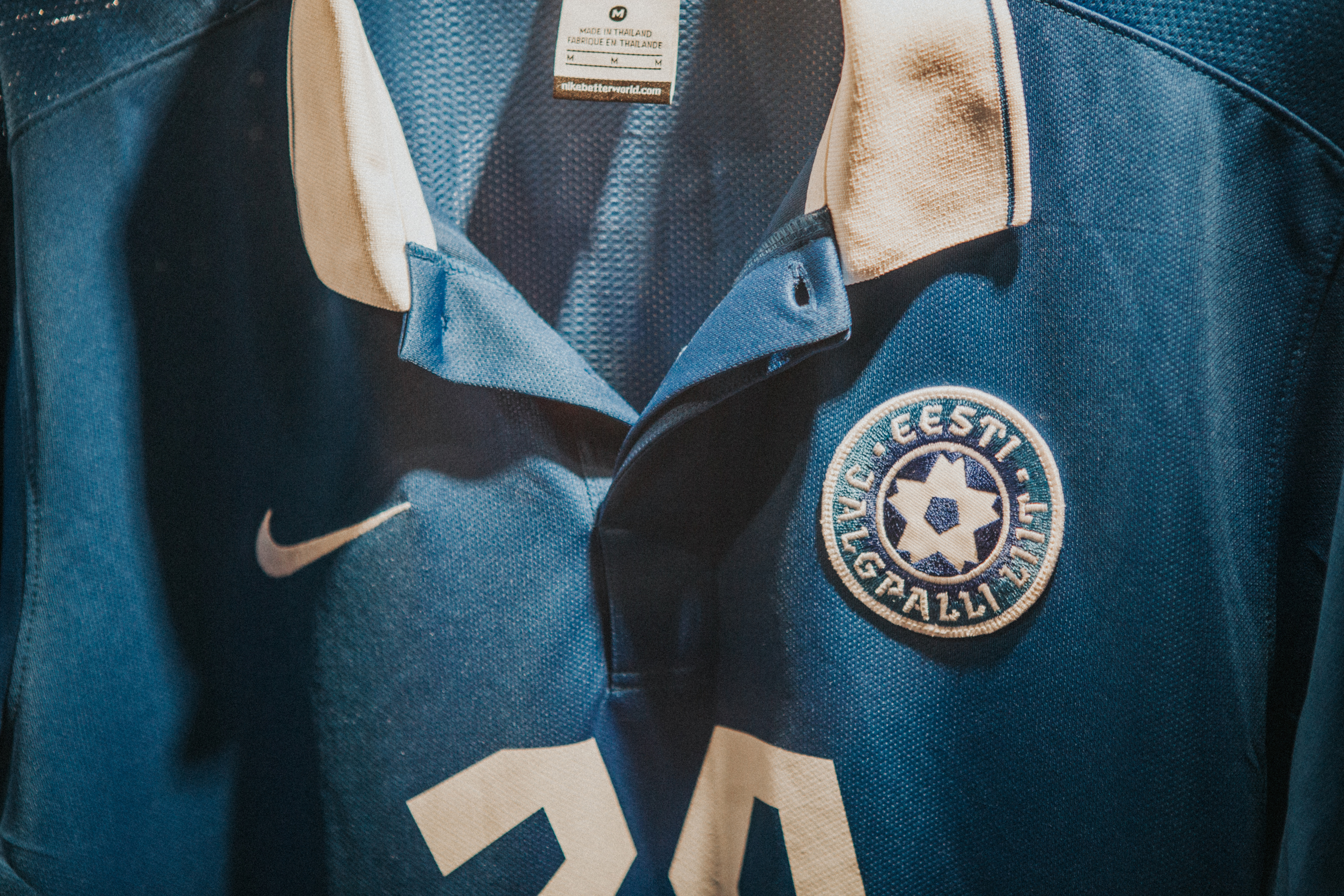 Eesti meeste jalgpallikoondise särk - Eesti Jalgpallimuuseum