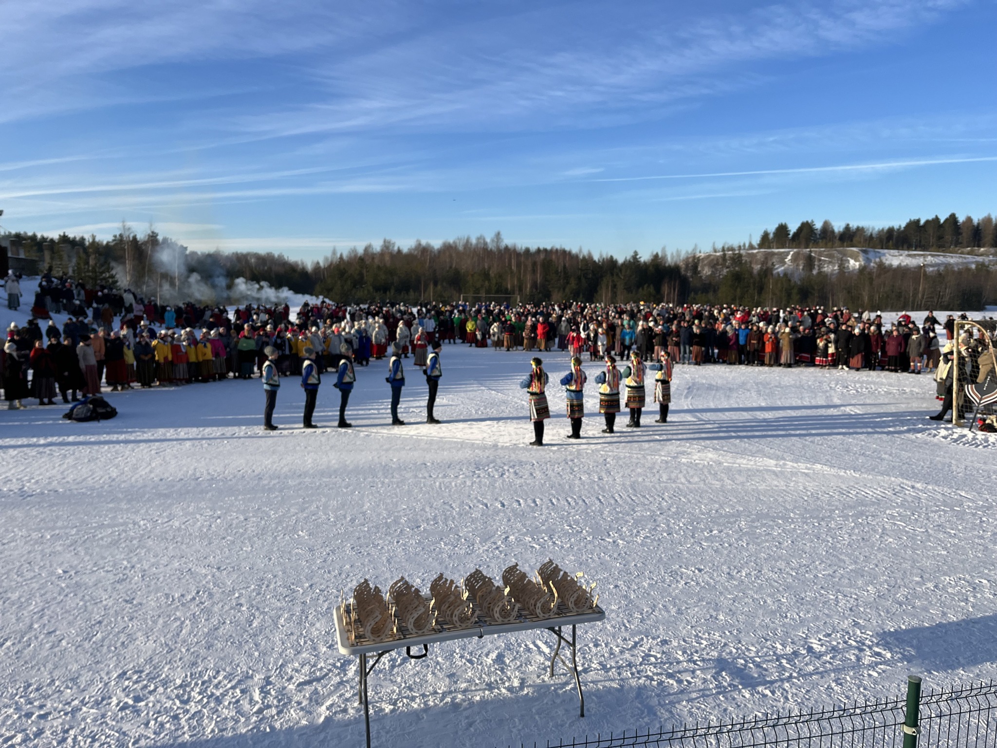 Talvepilgar Kohtla-Nõmmel Eesti Kaevandusmuuseumi territooriumil