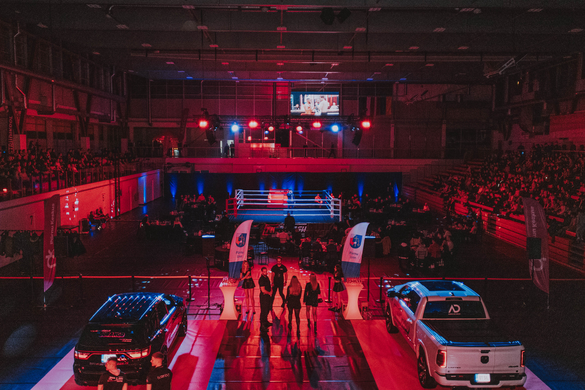 Cīņas sporta pasākums Pērnavas Sporta hallē