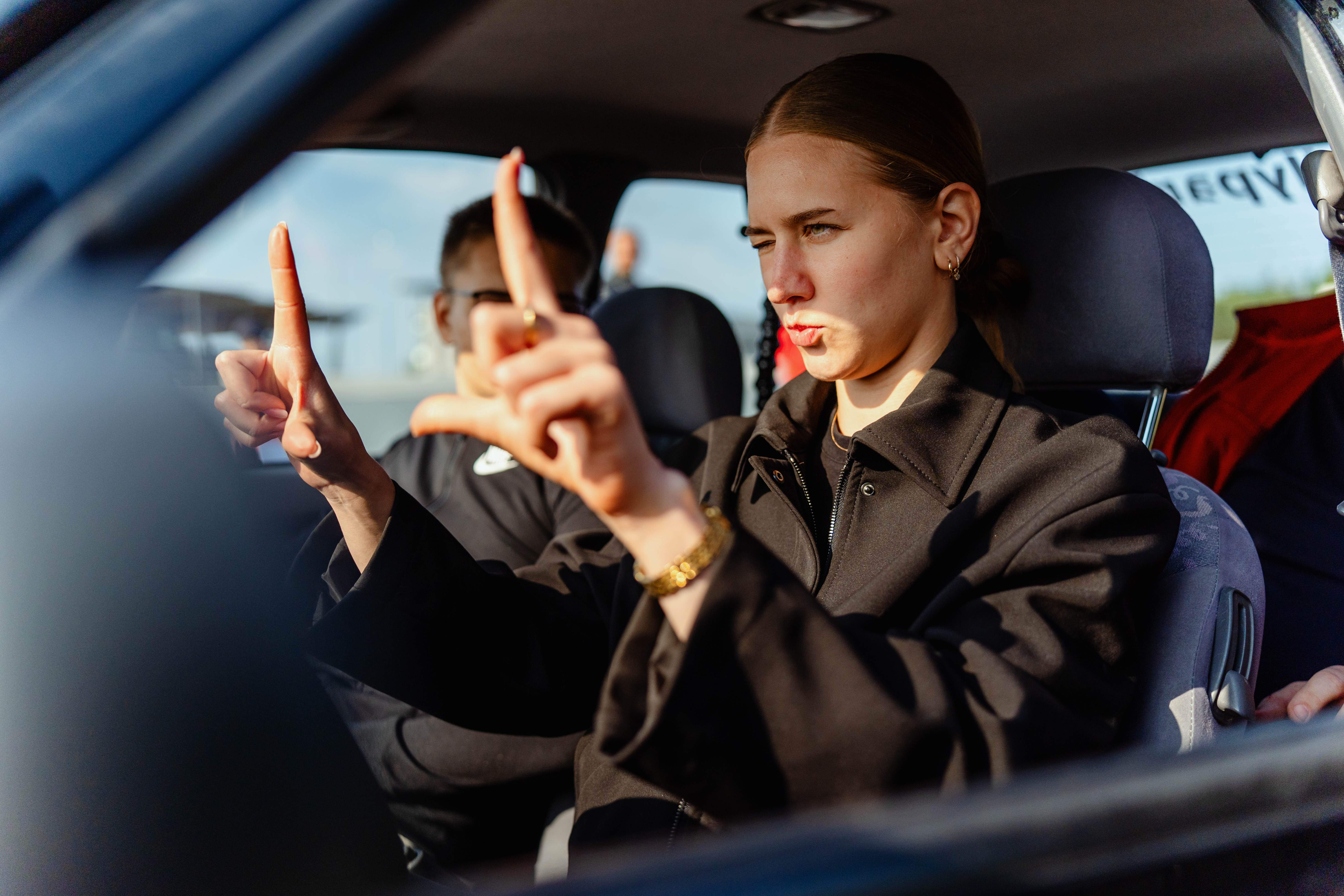 Trikiautoga sõit LaitseRallyPark´is, juht roolis