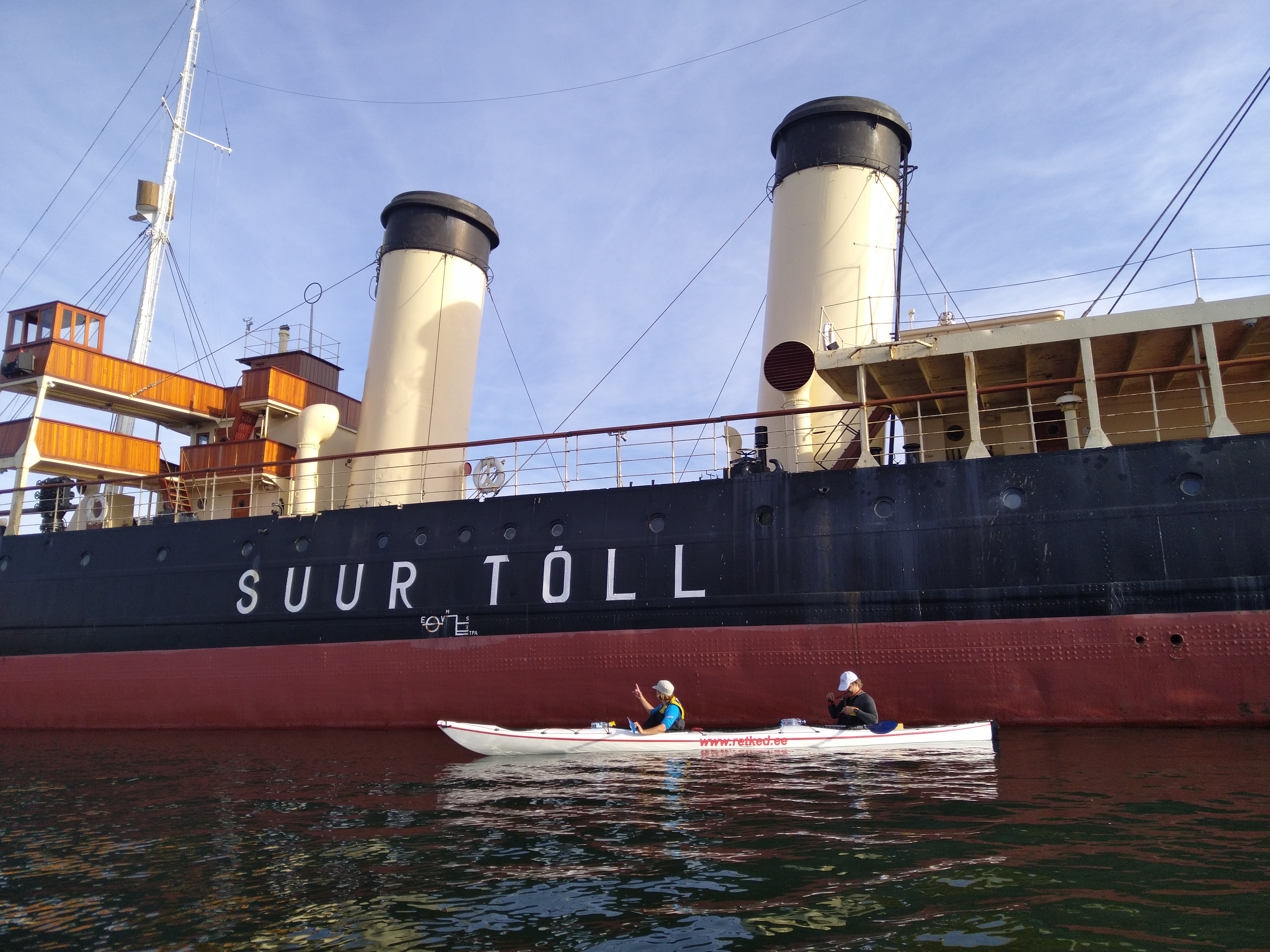 Süstadega aurik Suur Tõll juures