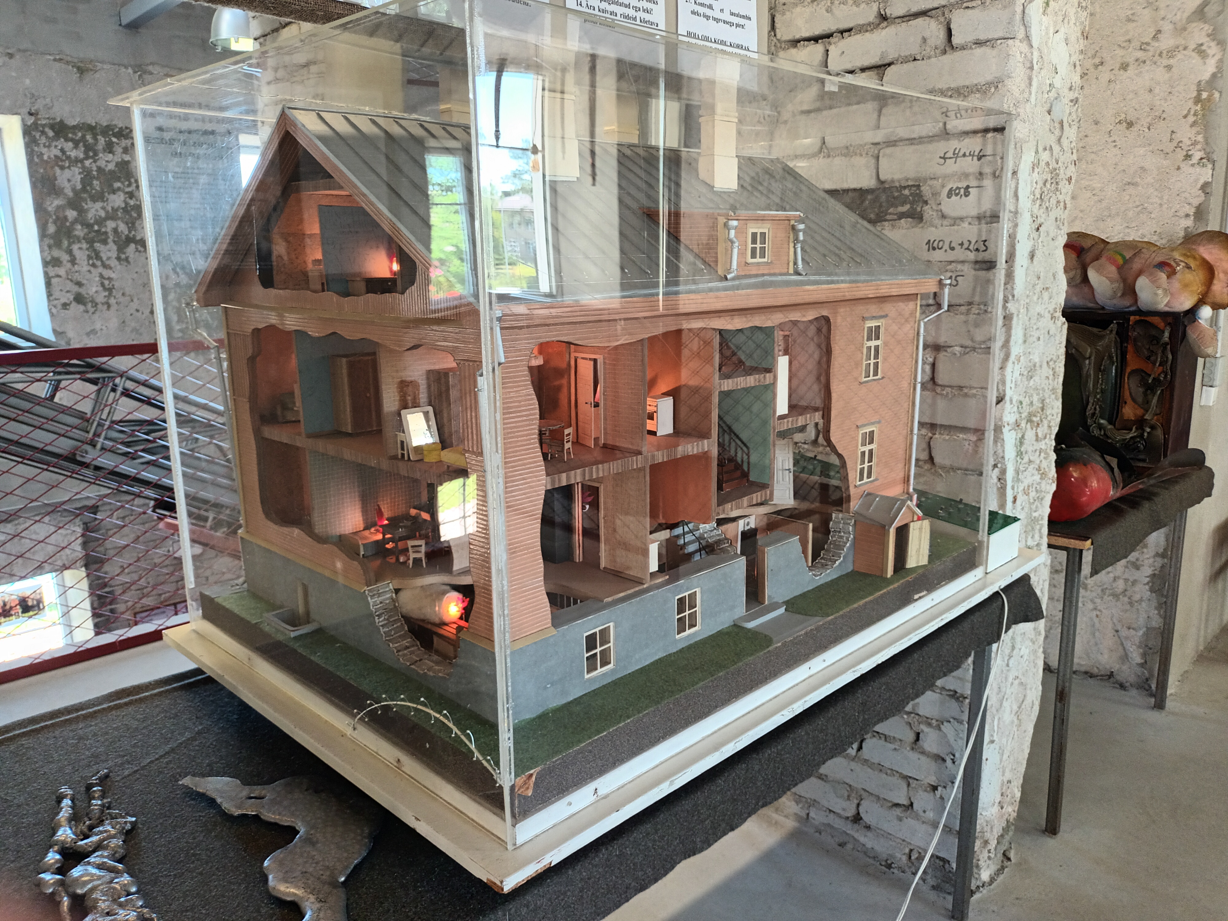 Järva-Jaani Tuletõrjemuuseumi tuleohutuse makett