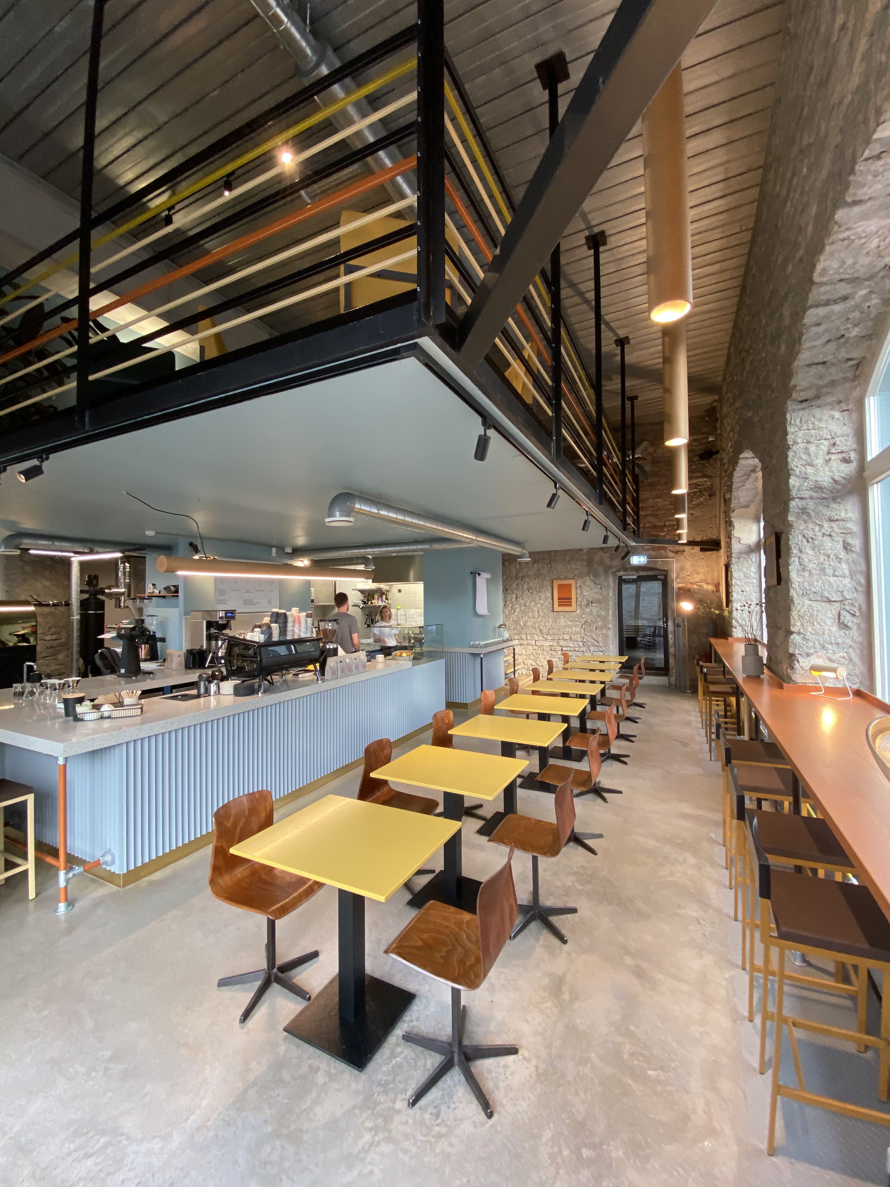 Paper Mill Röstikoda hubane interjöör