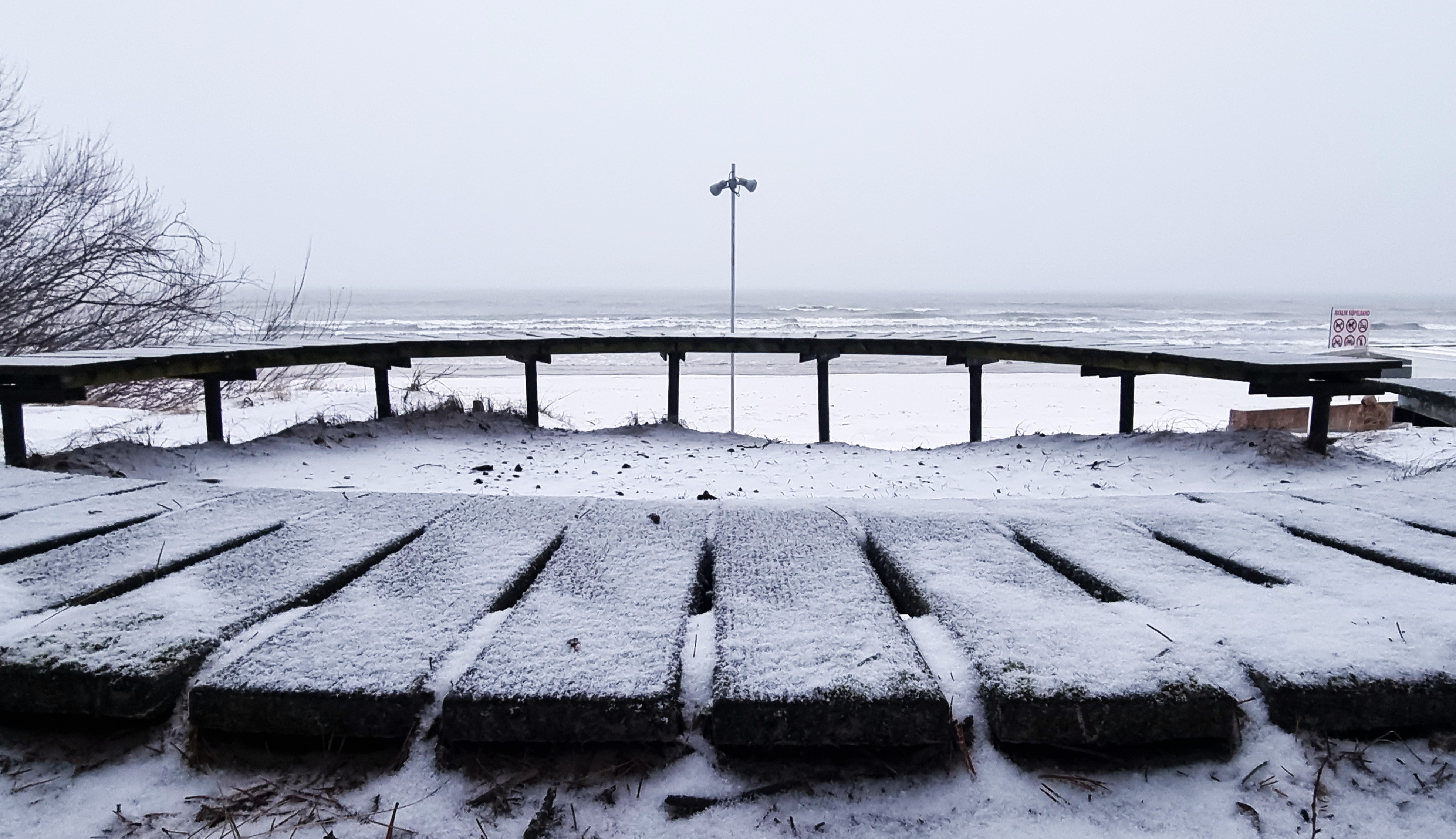 Narva-Jõesuu Rannapromenaad talvel