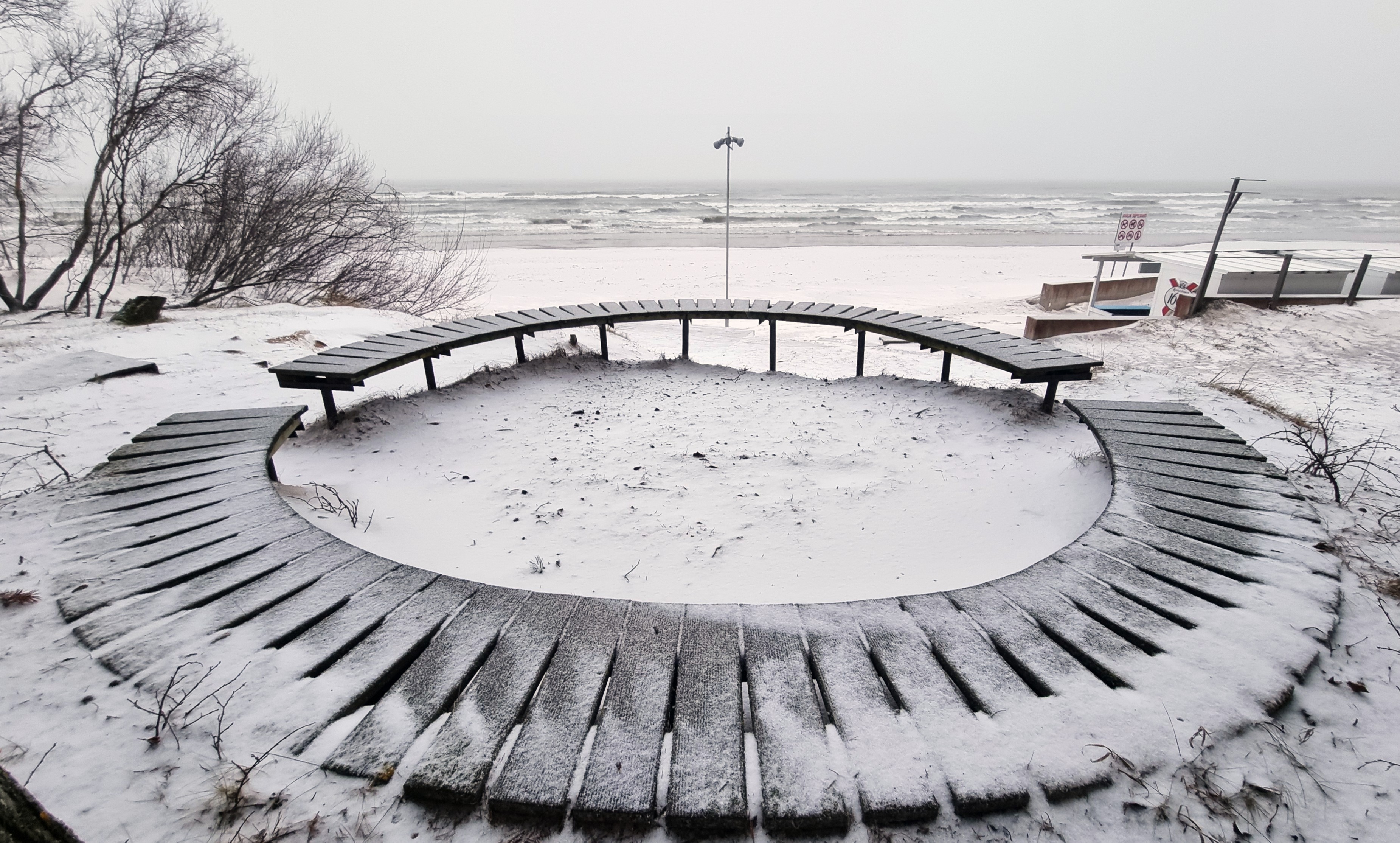 Narva-Jõesuu Rannapromenaad talvel