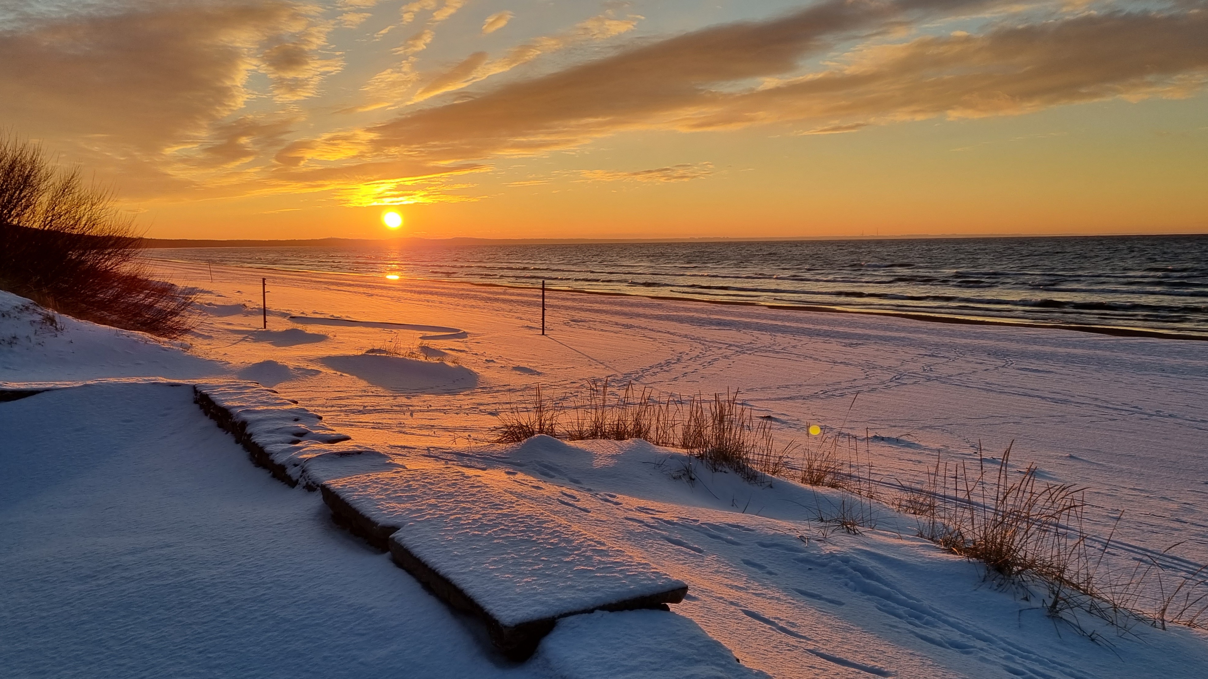 Narva-Jõesuu Rannapromenaad talvel