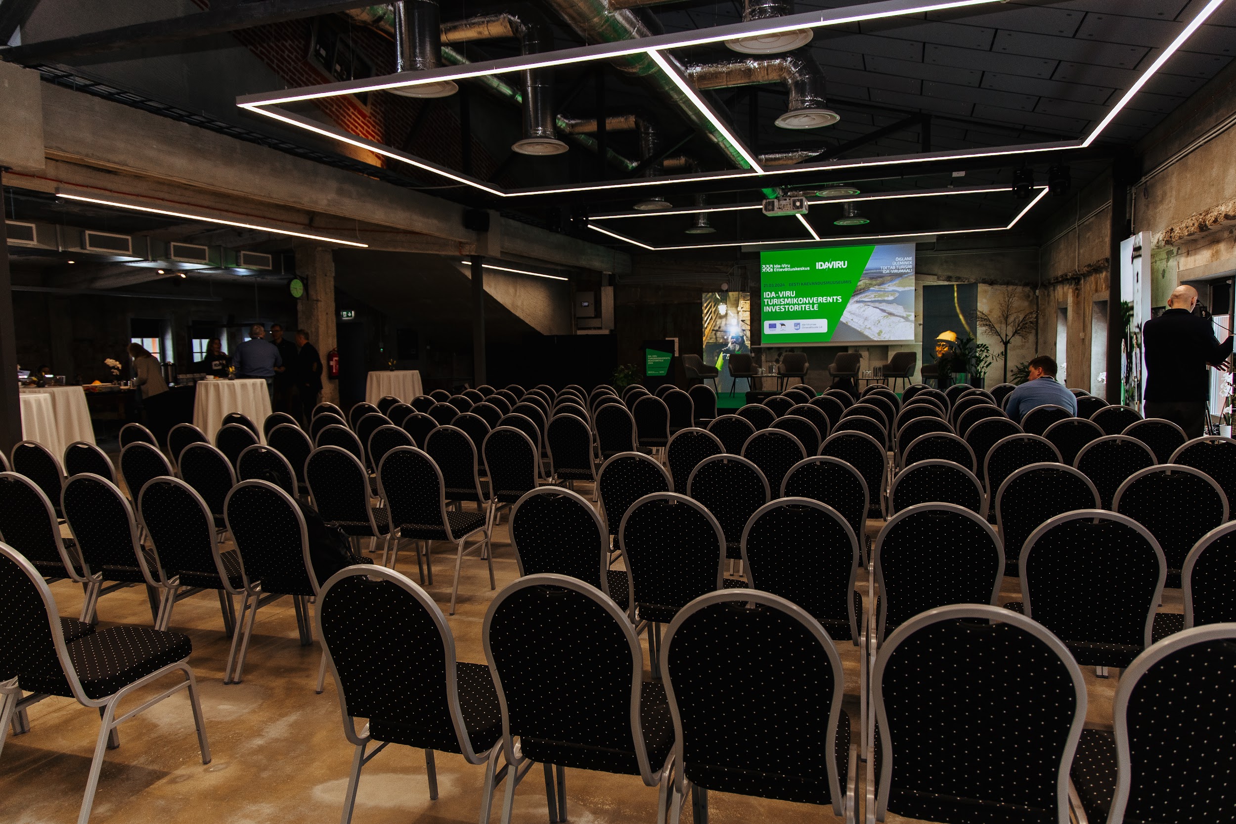 Conference room at the Estonian Mining Museum 27 meters high