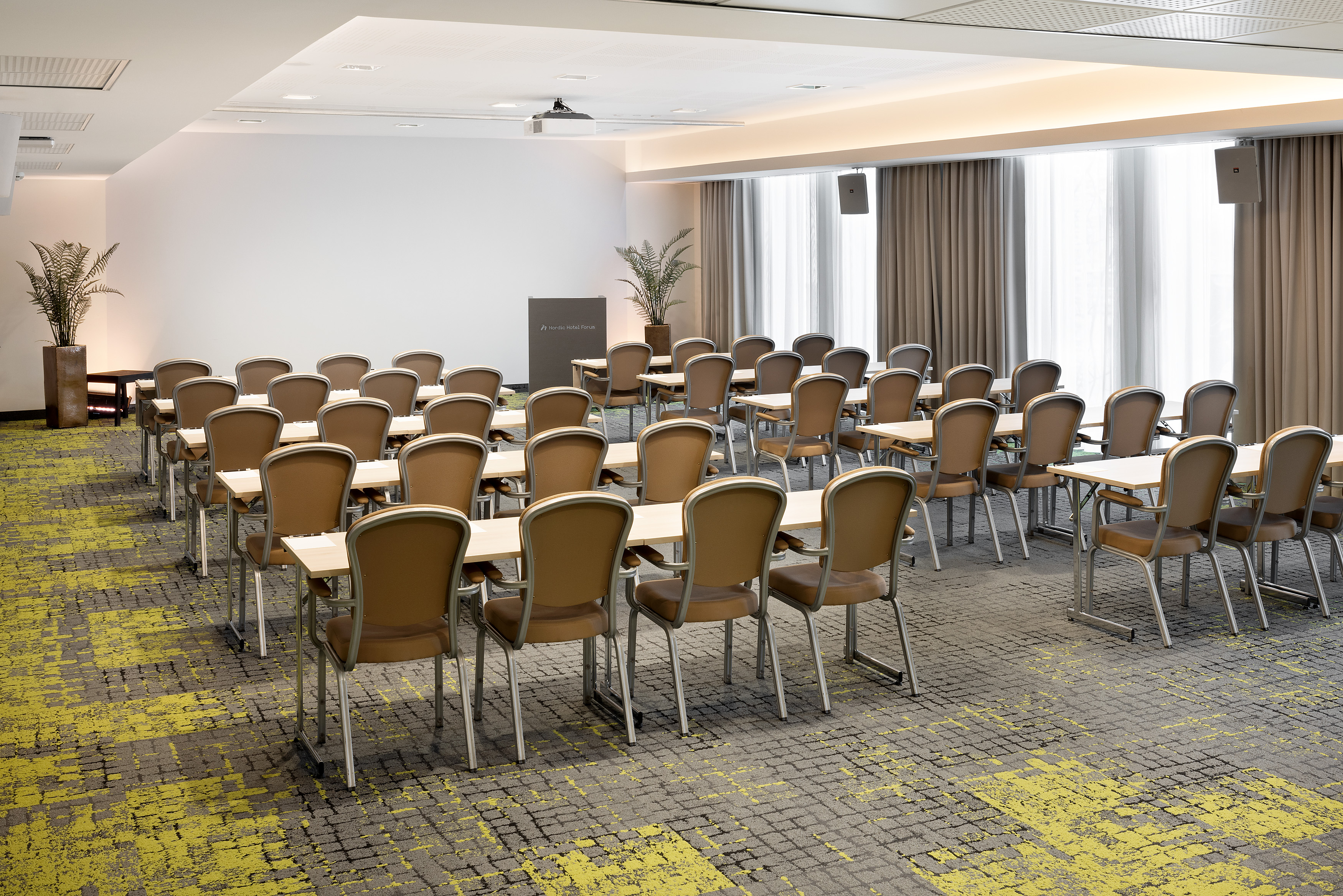 Nordic Hotel Forumi konverentsiruum Capella klassiruumi stilis