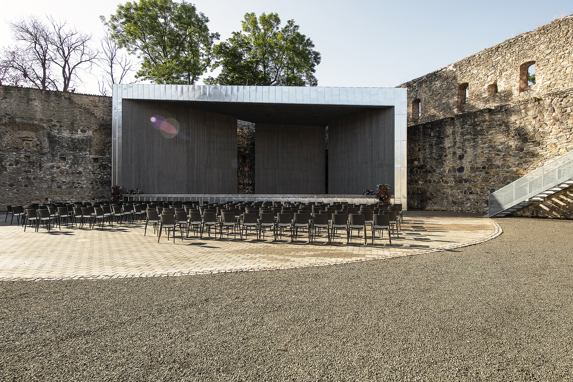 Stage in the courtyard of Põltsamaa Castle