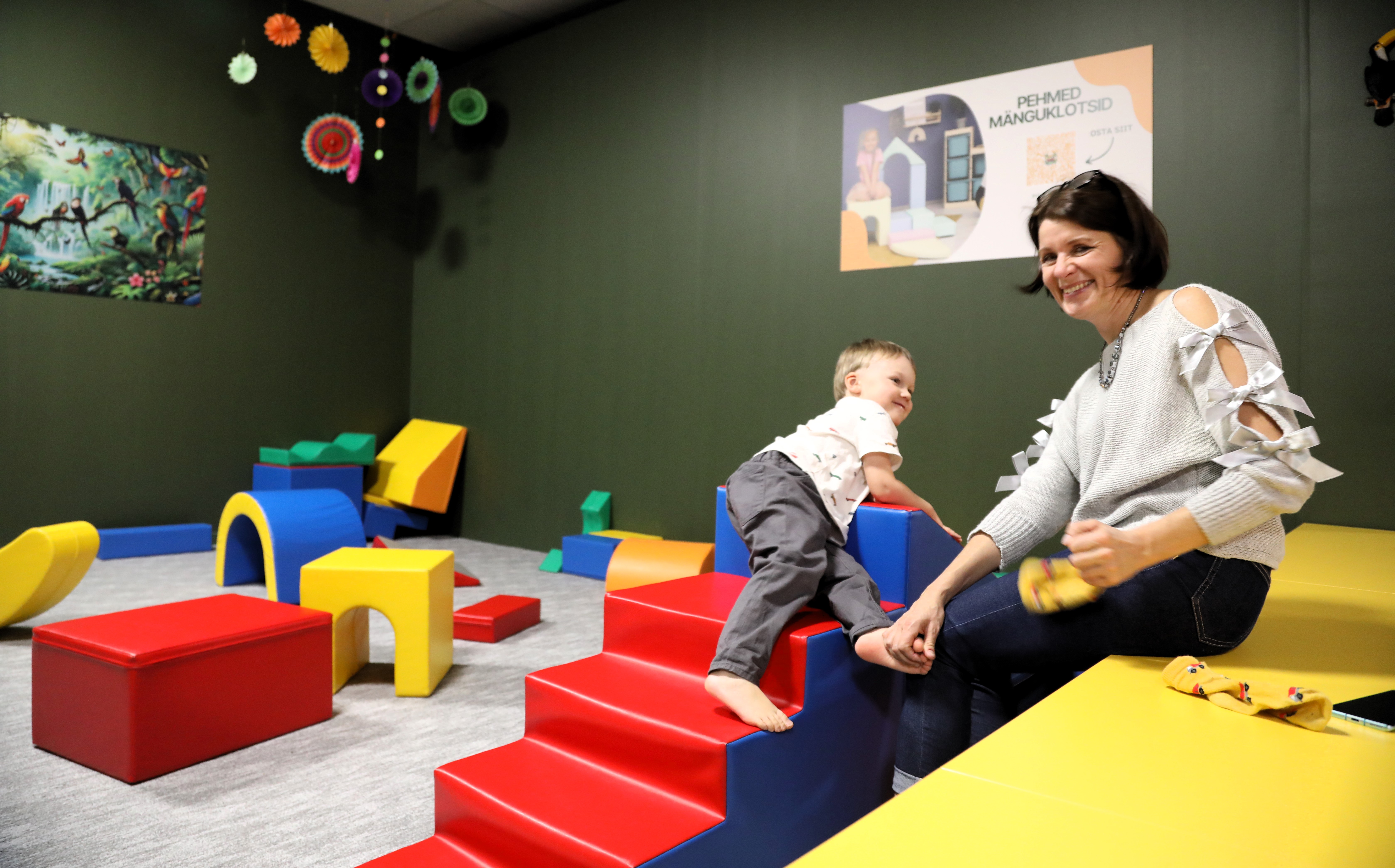 Pehmete mänguklotside tuba Minigolf RIO vabaajakeskuses Tartus