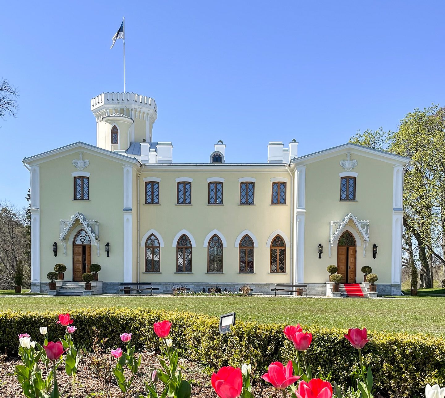 Keila-Joa Castle Schloss Fall in spring