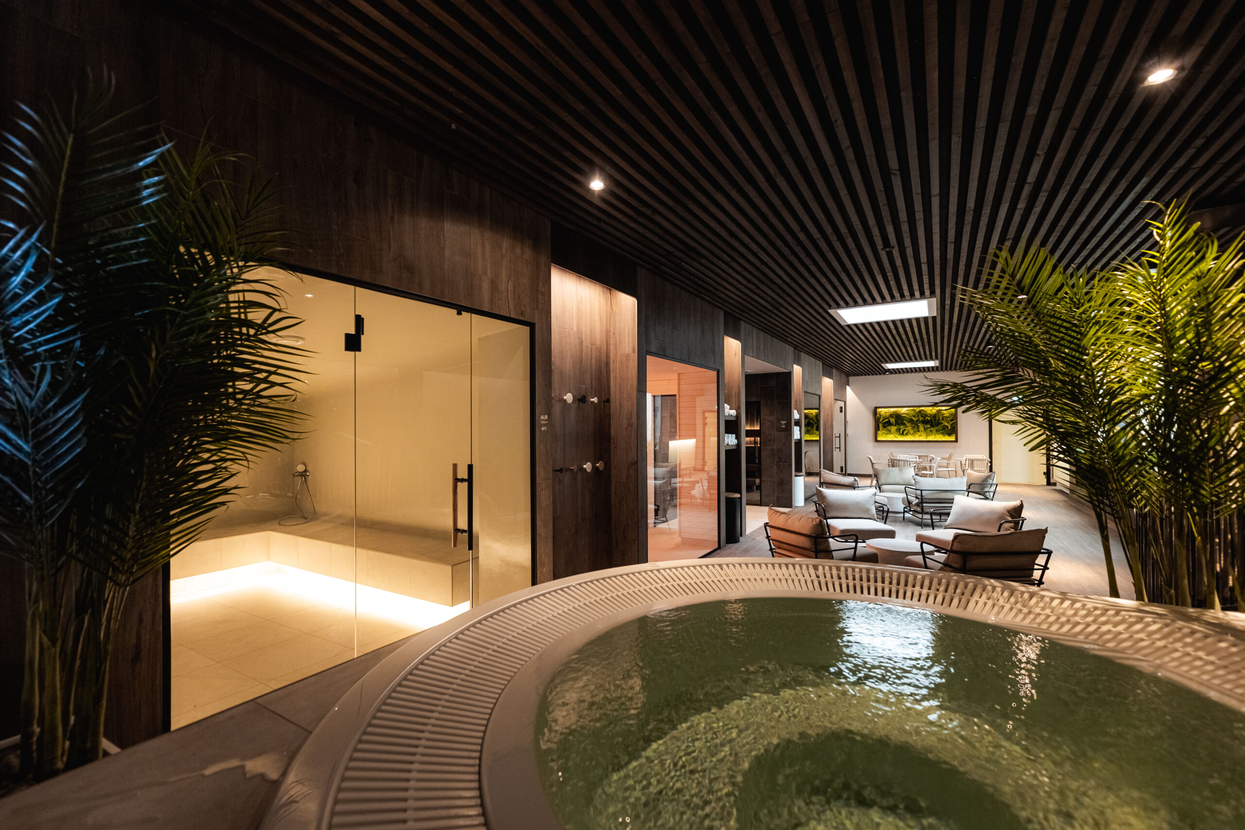 Water and sauna center at Meri Spa Hotel