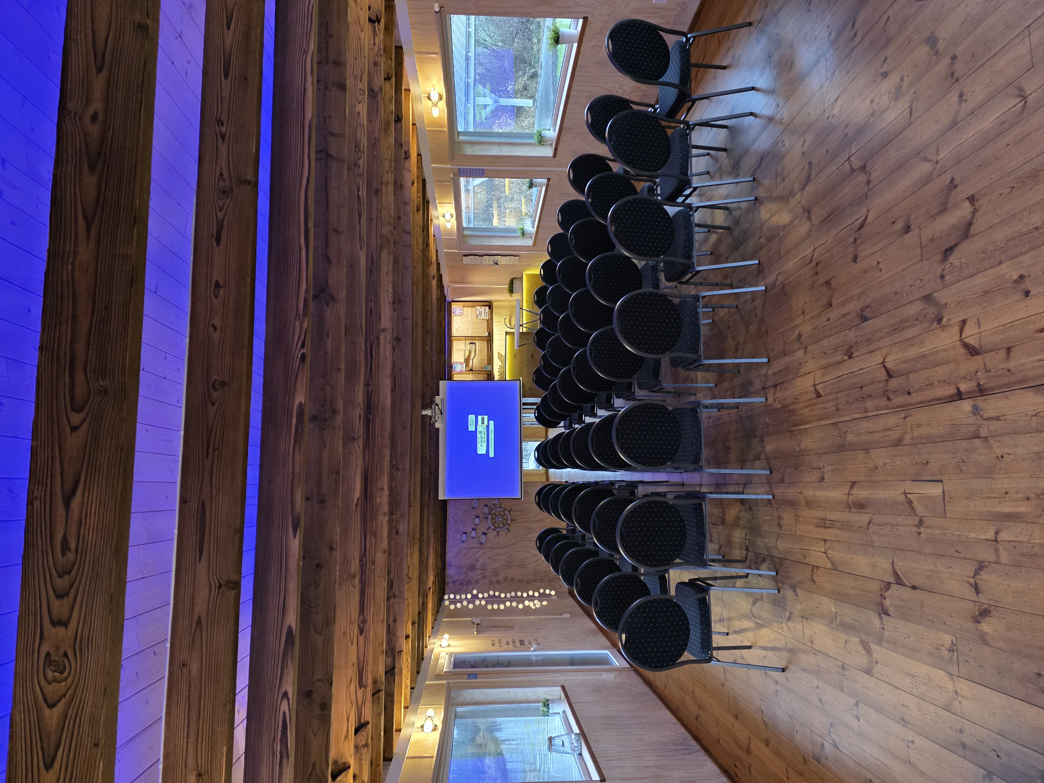 Theater-style seminar at Parveküla's event raft