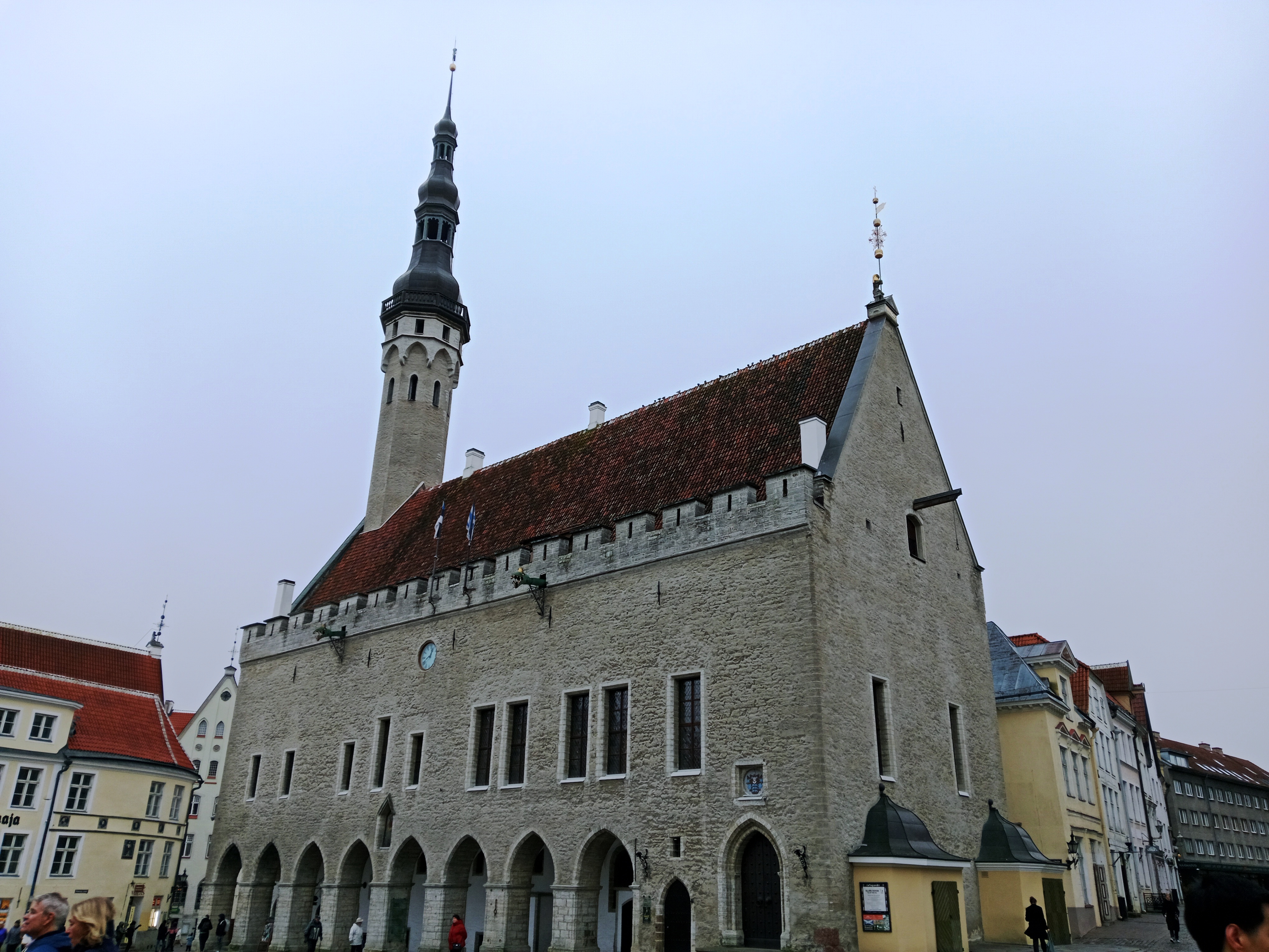 An outside view of the oldest surviving town hall in Northern Europe