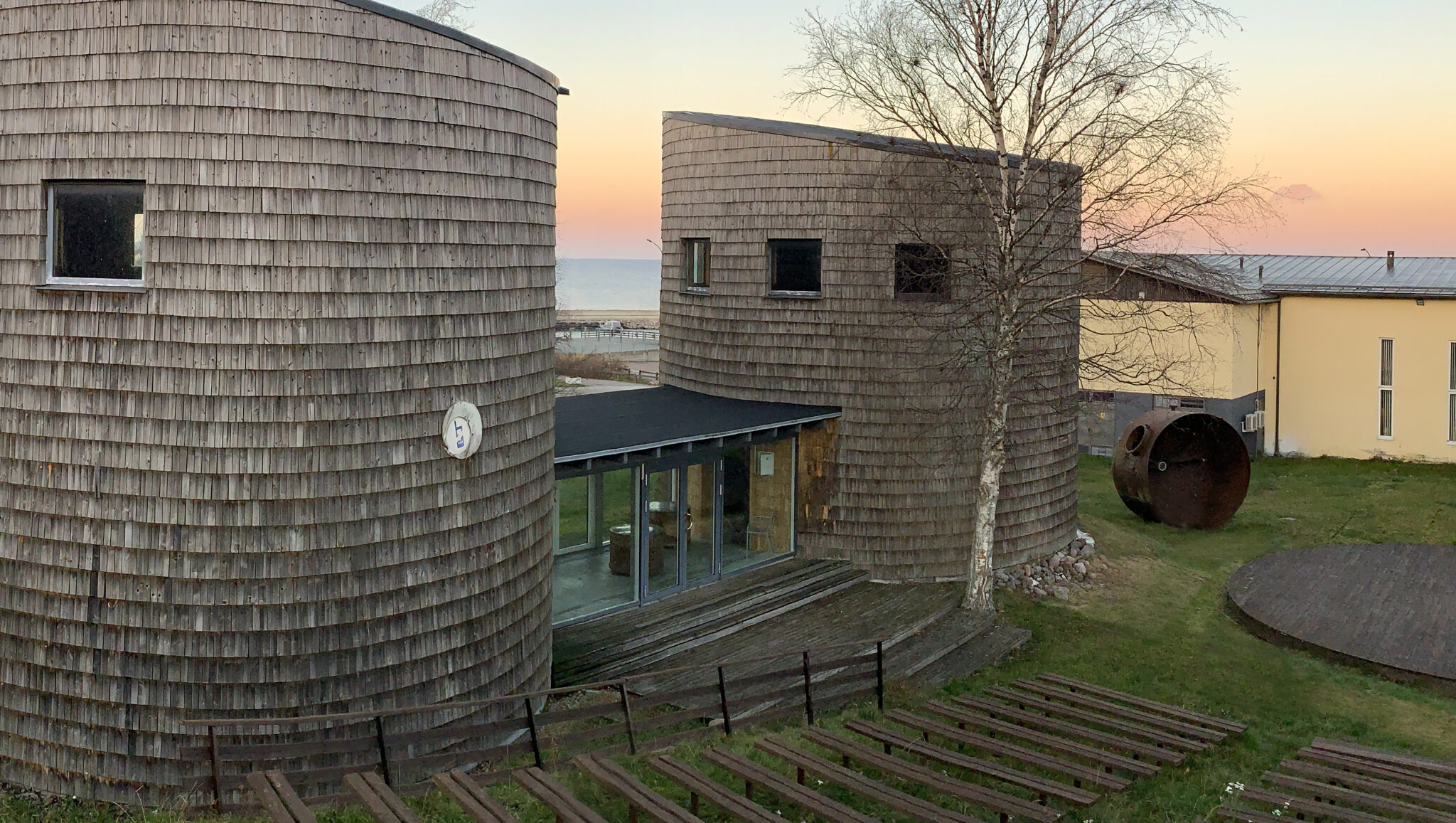 Conference and seminar rooms at Viinistu Art Harbour, Barrel Gallery
