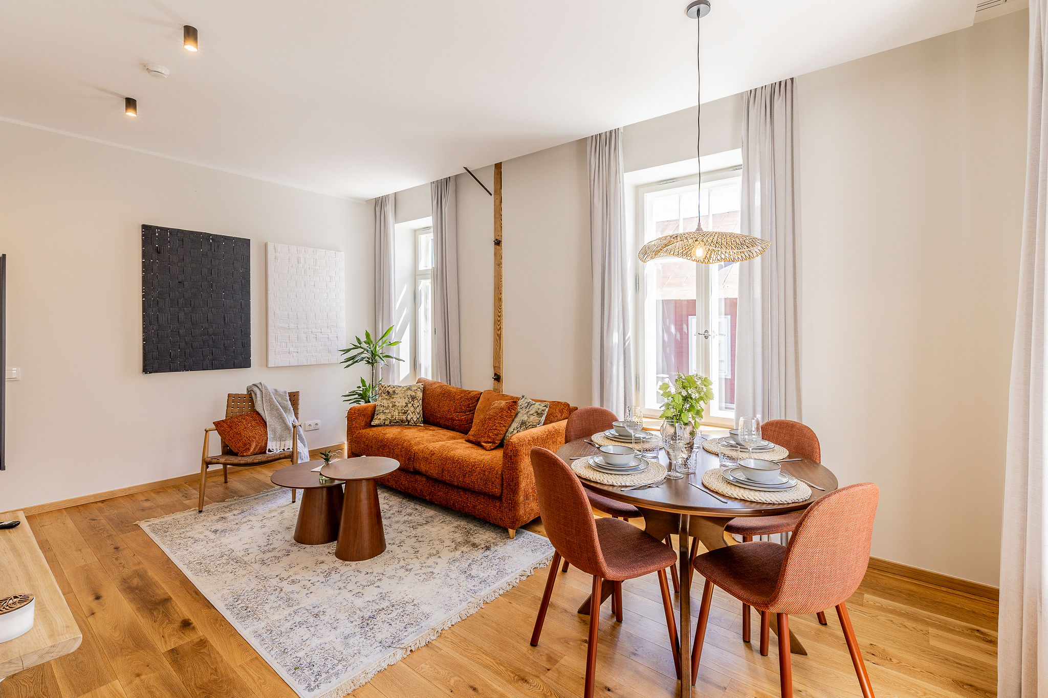 Freinholdi Maja Võru guest apartment 1 living room