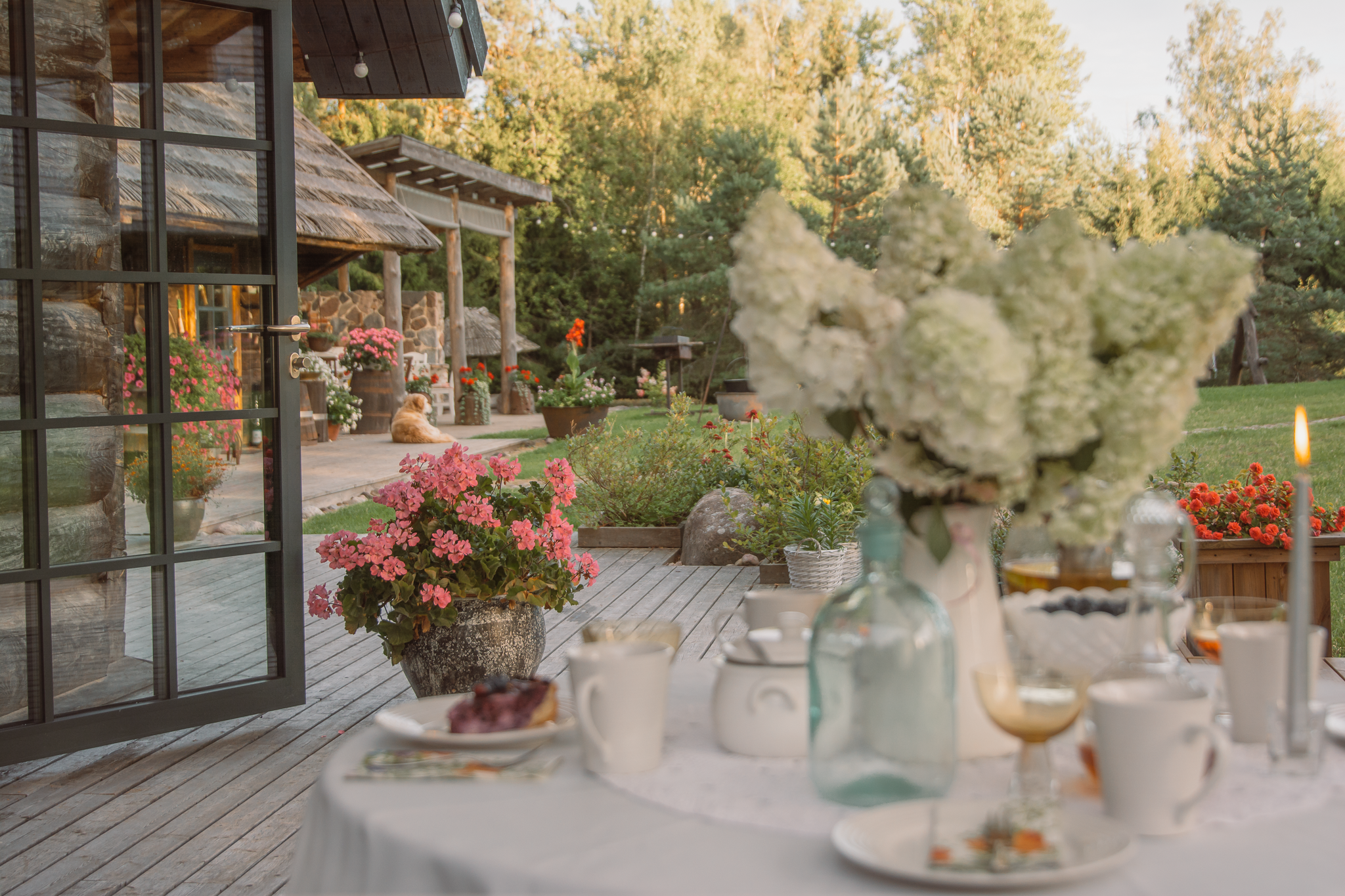 Café Toidupada terrace in Otepää