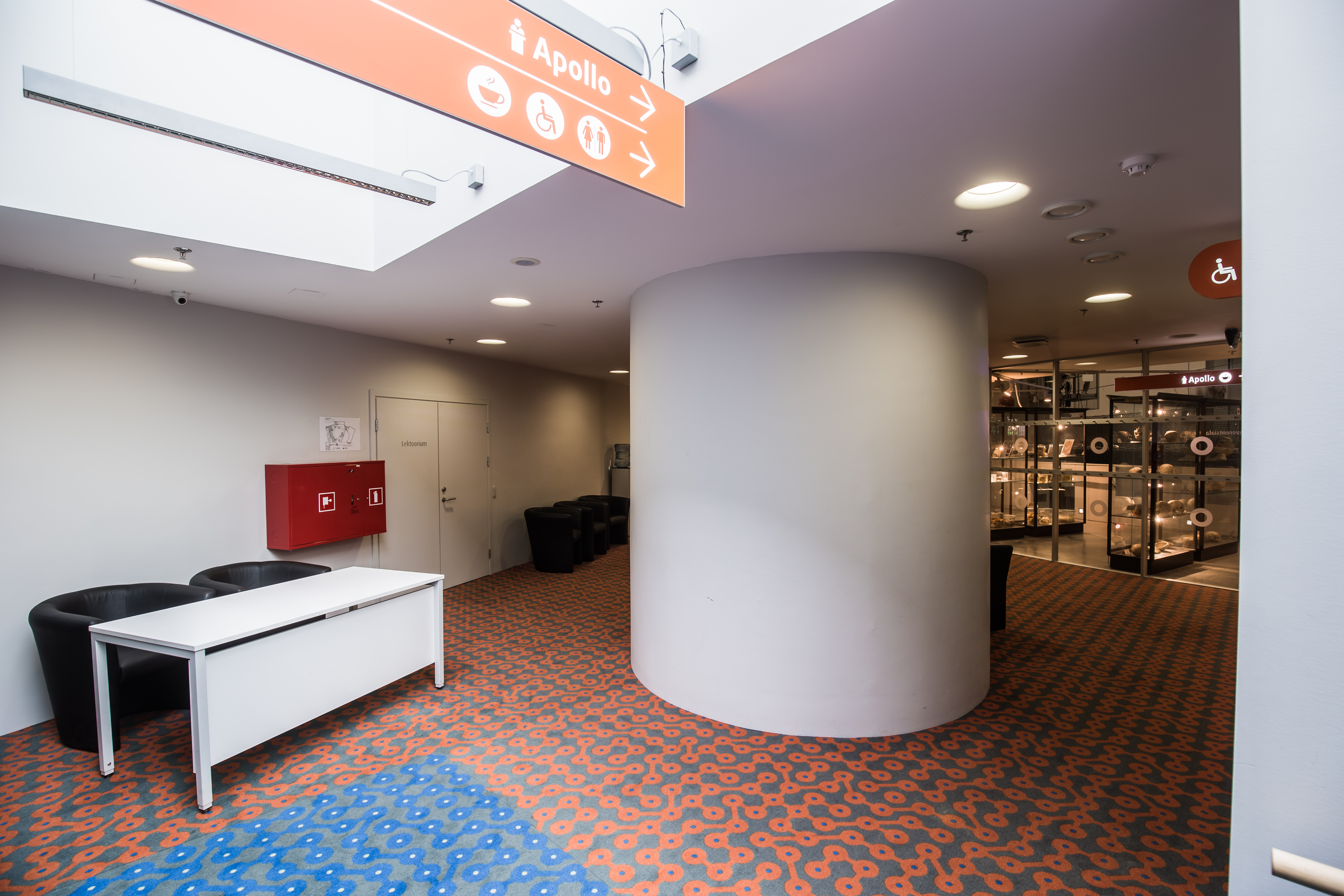 Foyer of the AHHAA Science Center conference hall