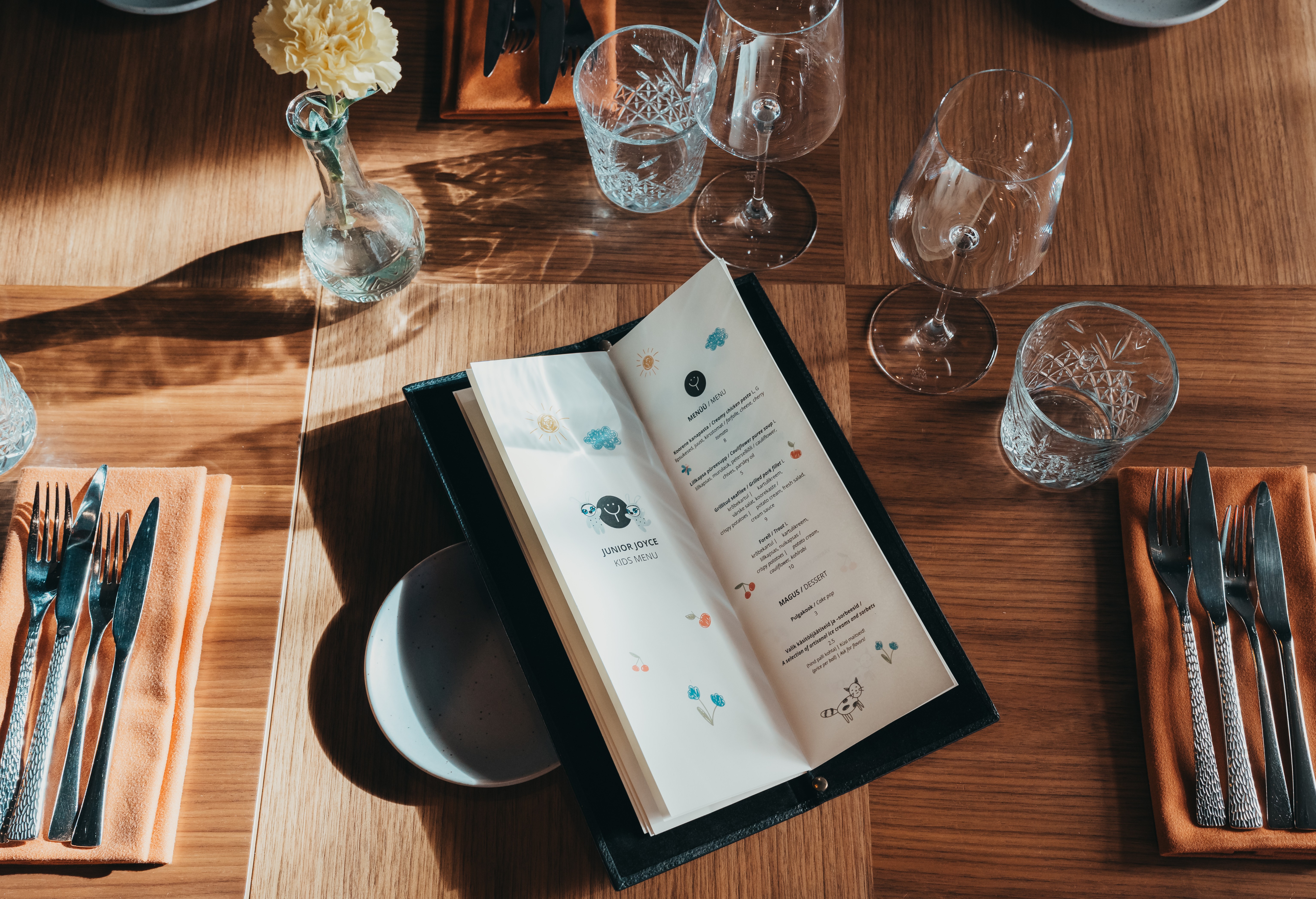 Restoran Joyce lastemenüü