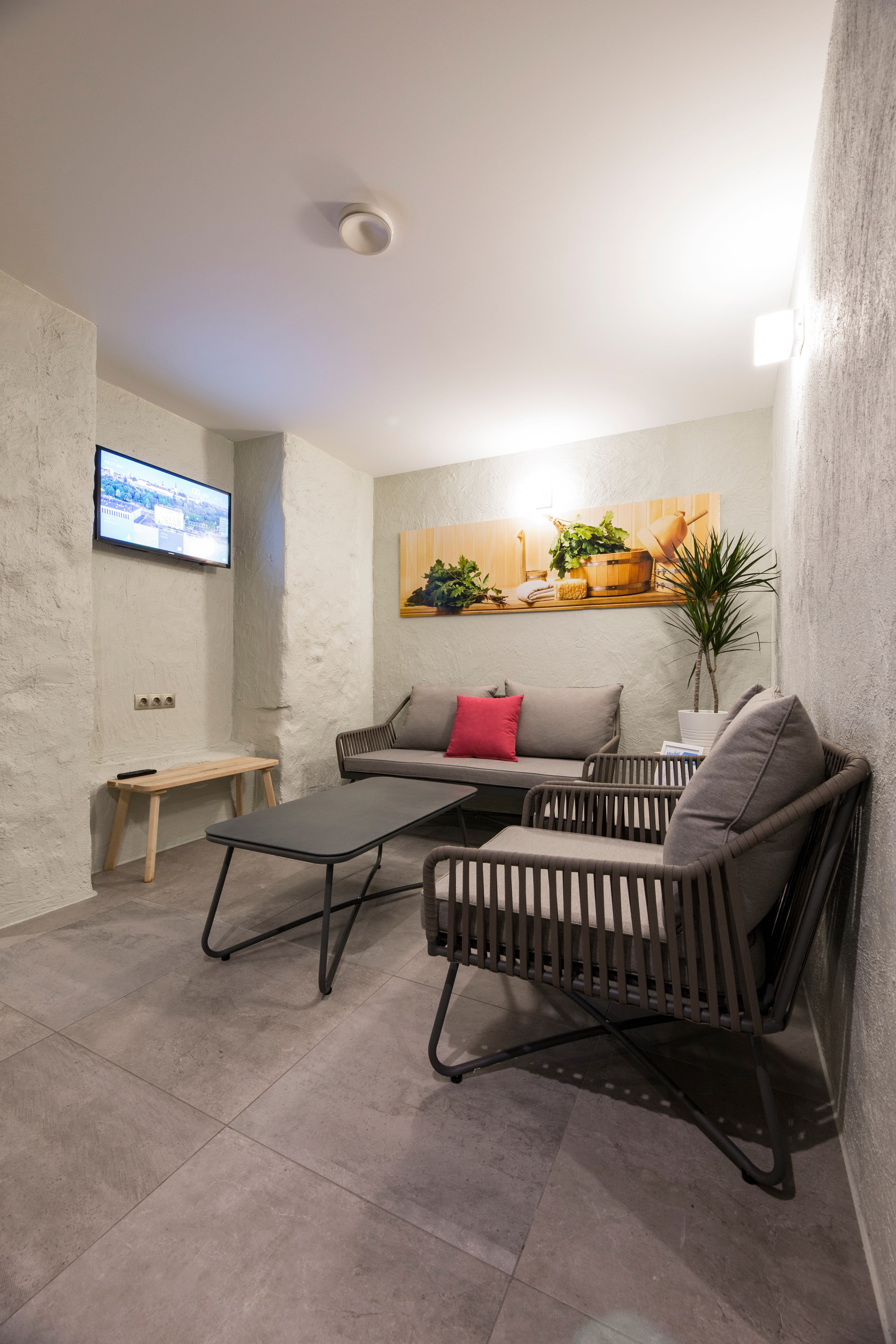 Go Hotel Shnelli seminarikeskuse privaatsauna puhkeala