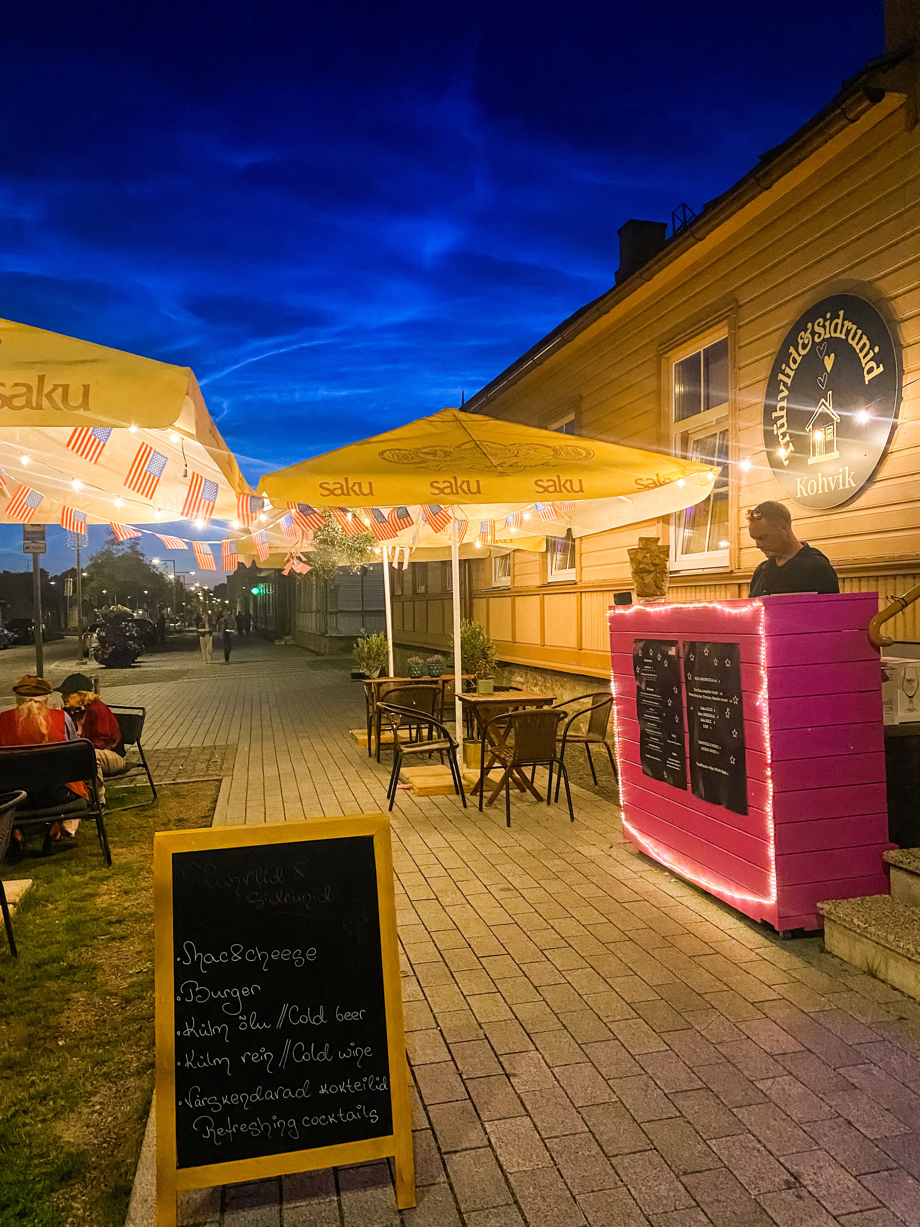 Suvel on meil õues välibaar