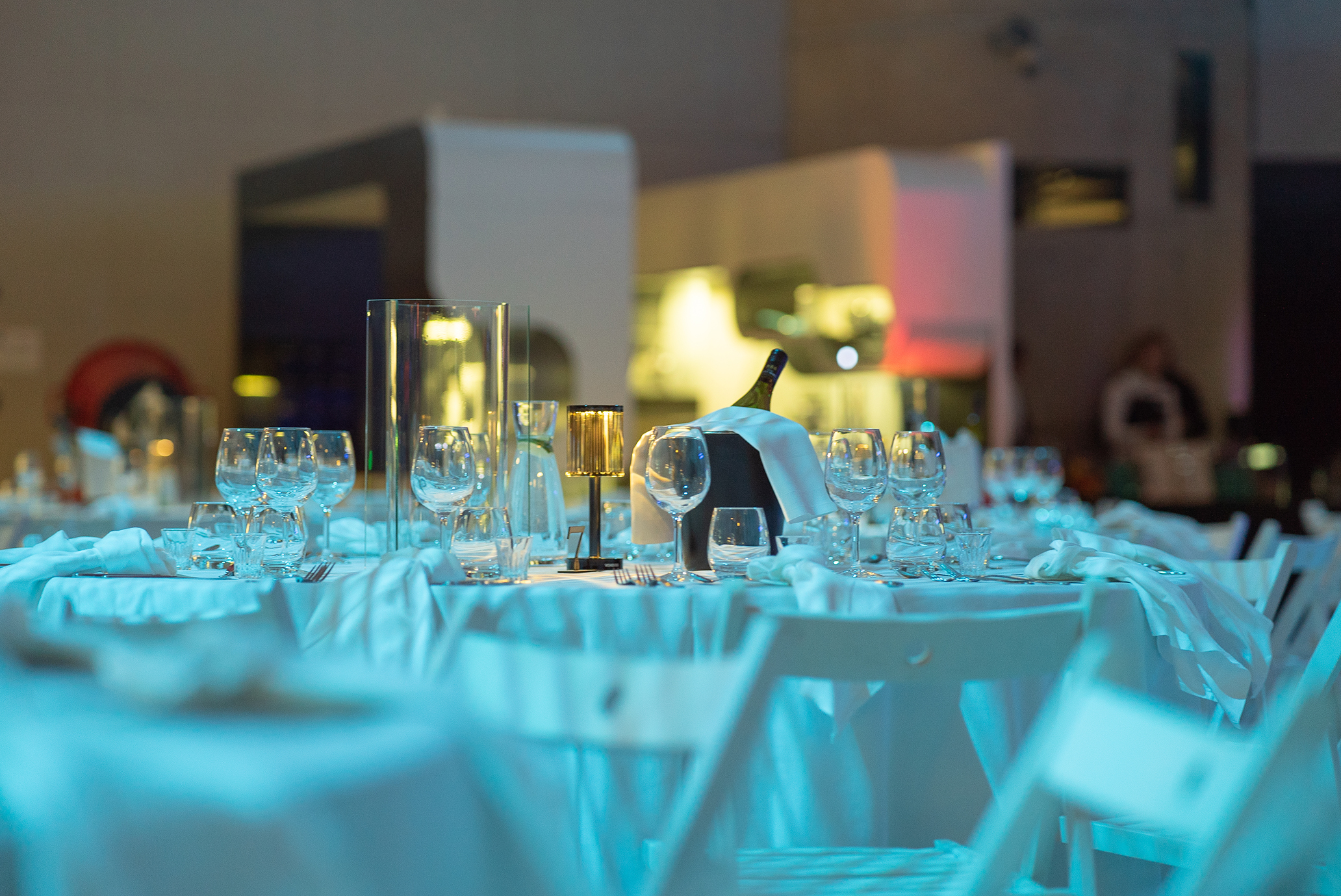 Evening gala at the AHHAA Science Center's technology hall