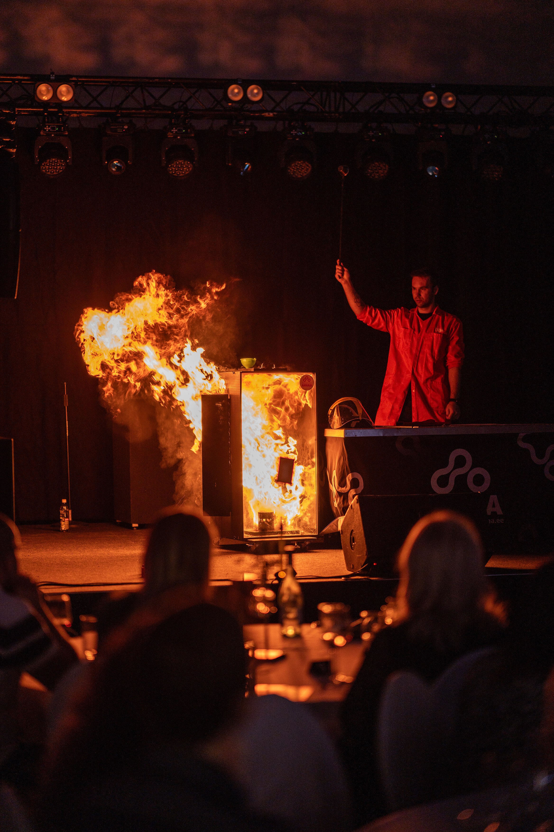 Evening gala science show at the AHHAA Science Center