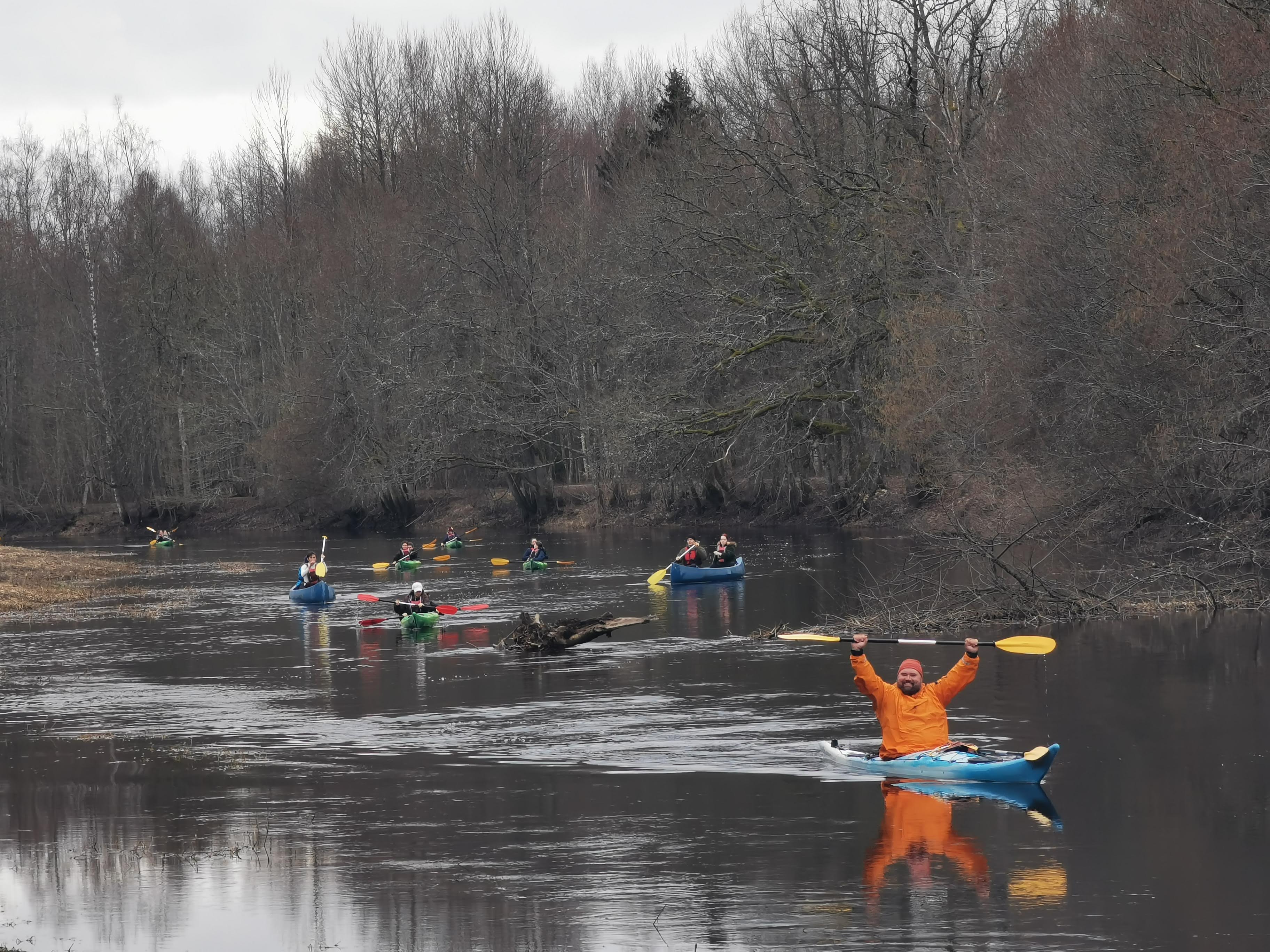 Spring kayak trip in Soomaa National Park for groups