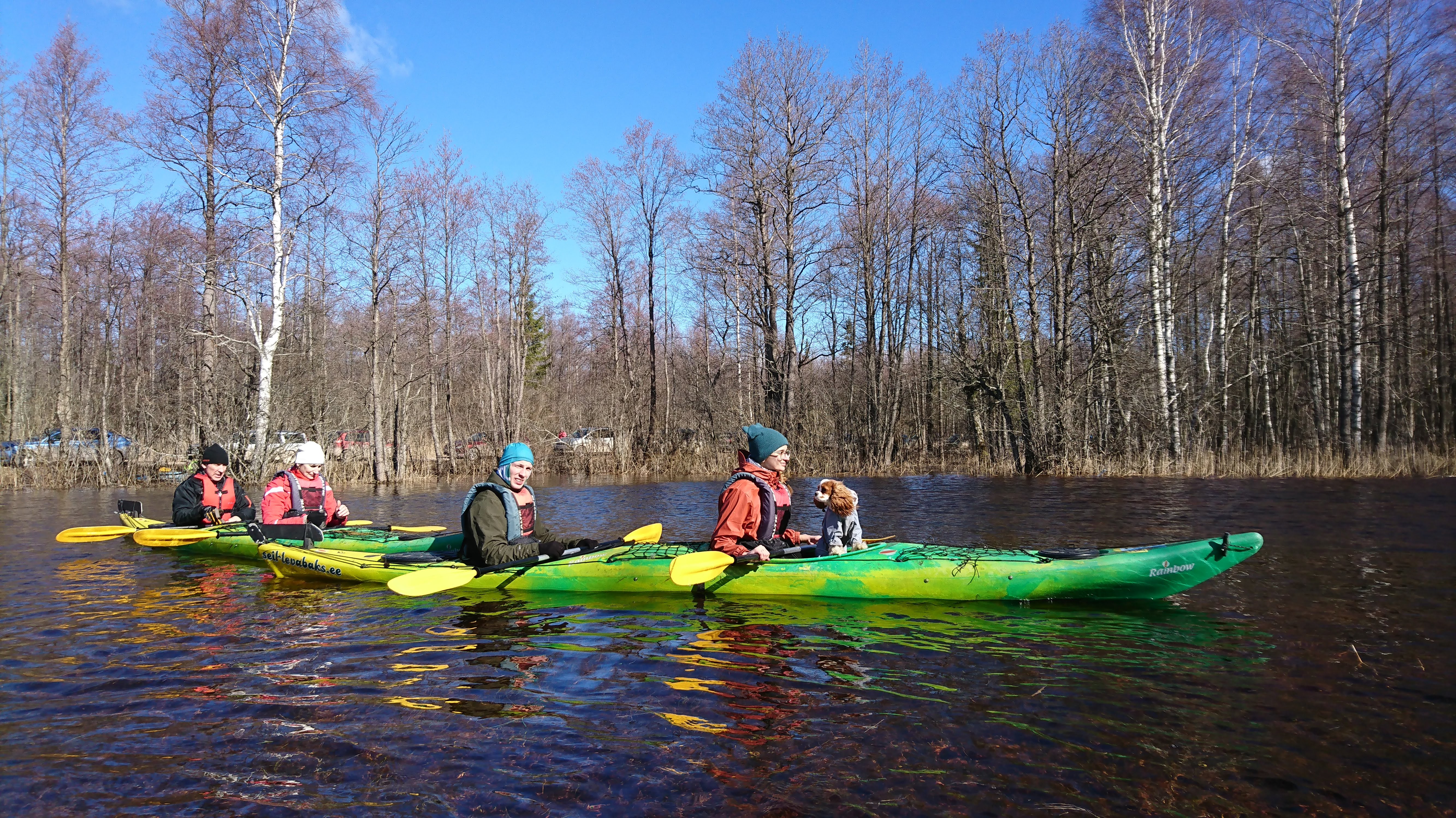 Spring Soomaa flood or fifth season kayak trip