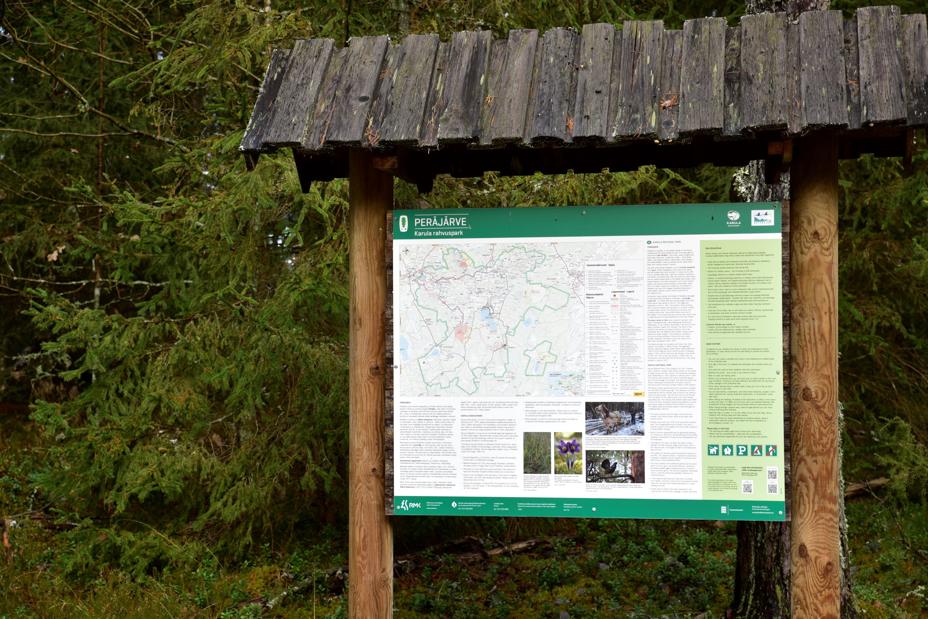 Peräjärve metsaraja infotahvel