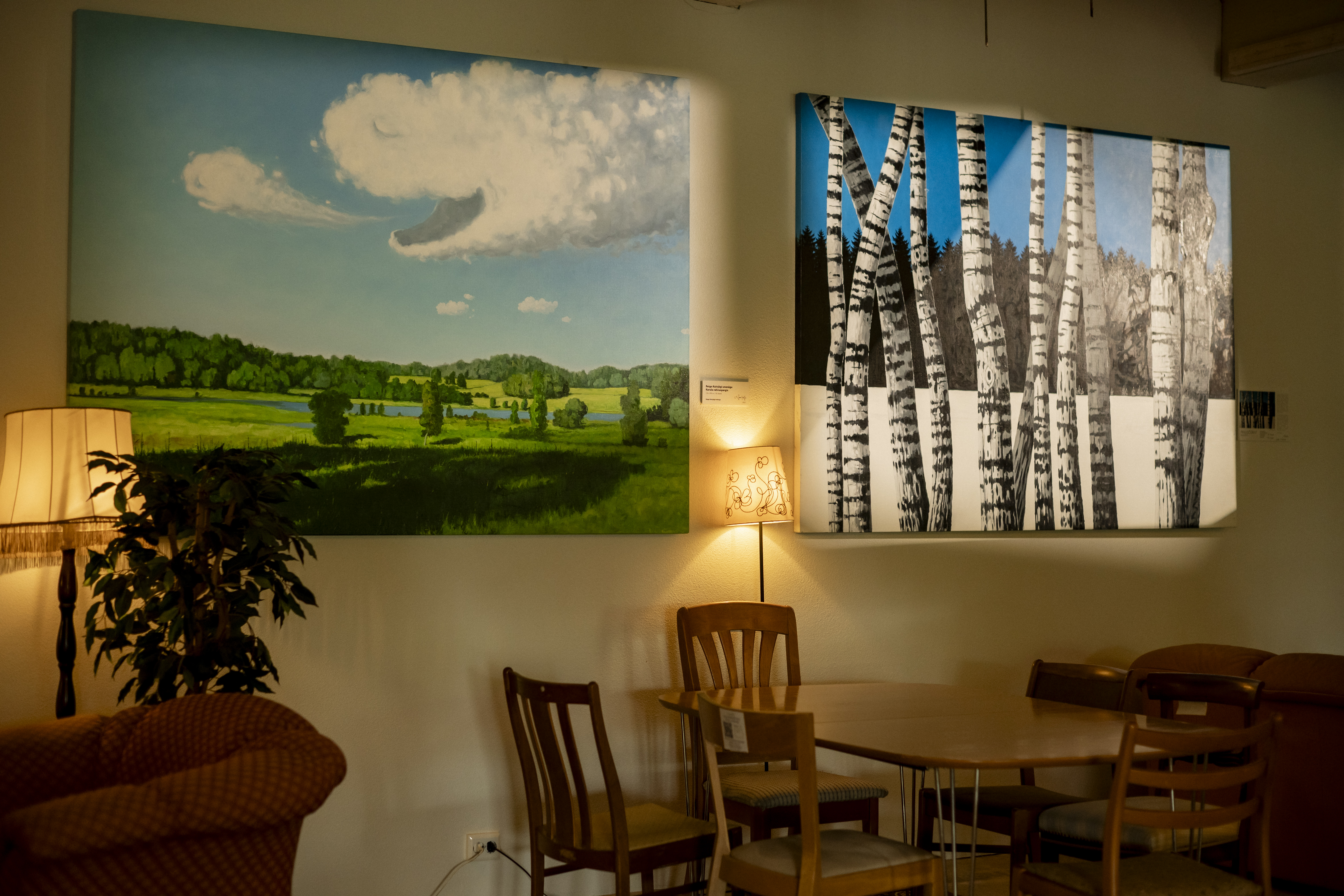 Navitrolla maalinäitus Hiiumaal Viscosa Art Cafes 2025 suvel