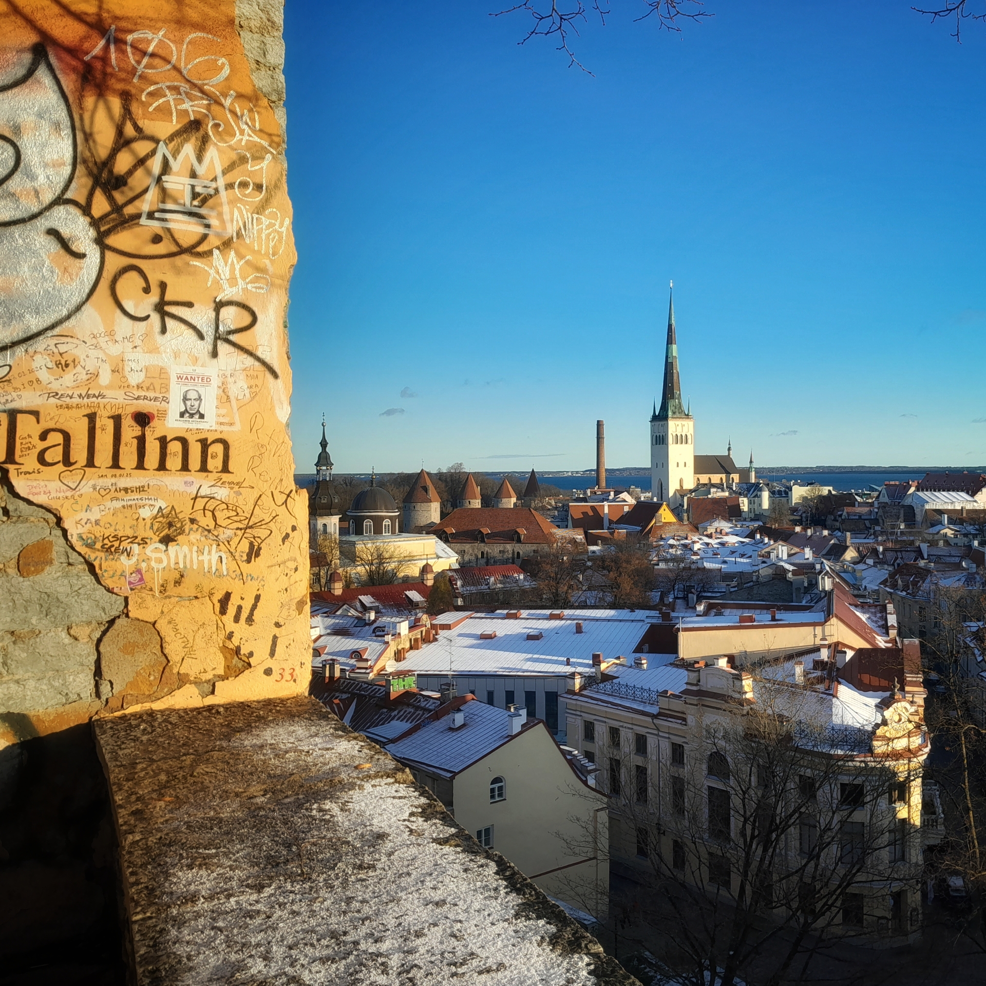 First snow 2025. Views over the city