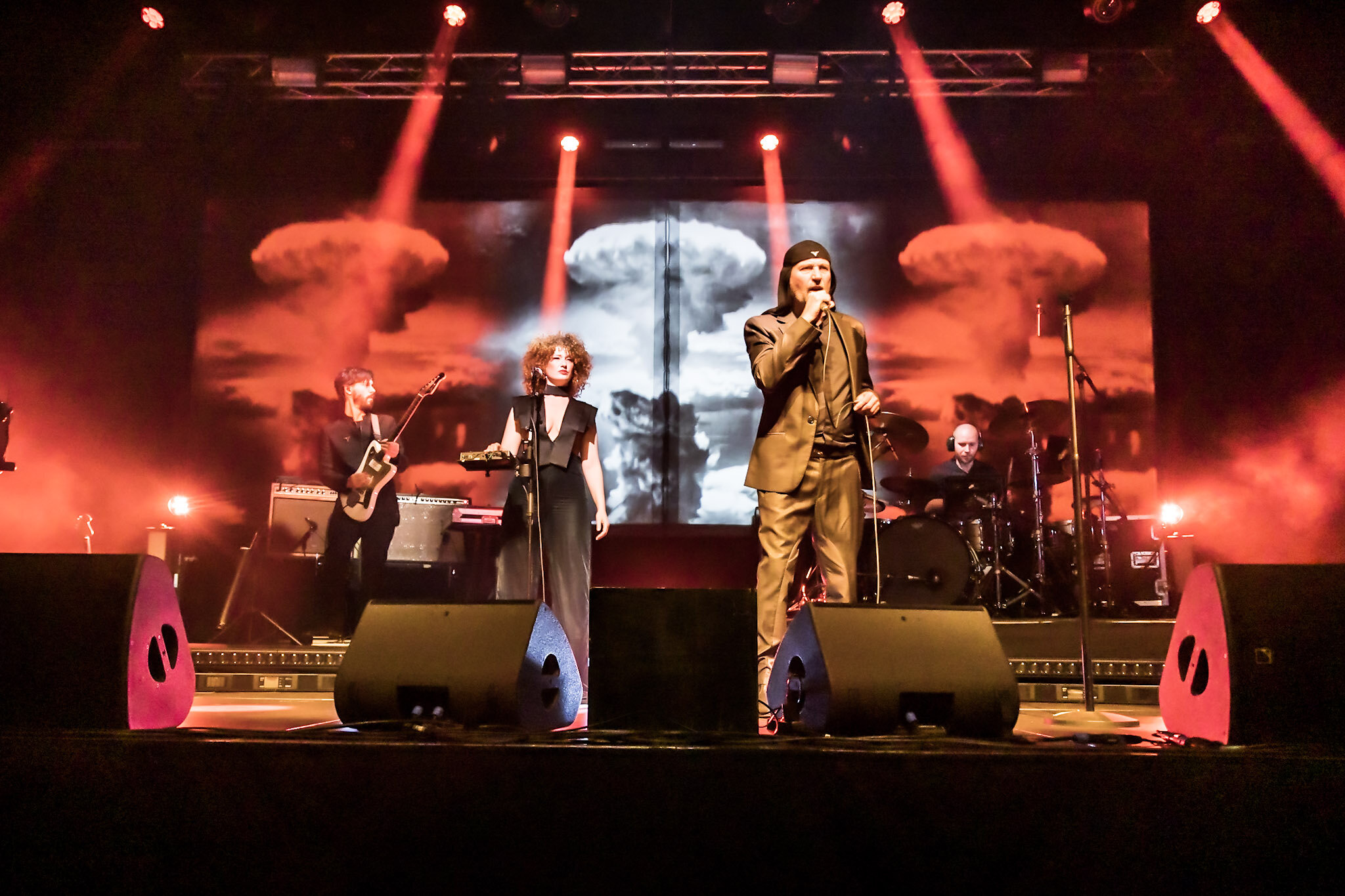 Laibach liikmed esinemas Tallinnas