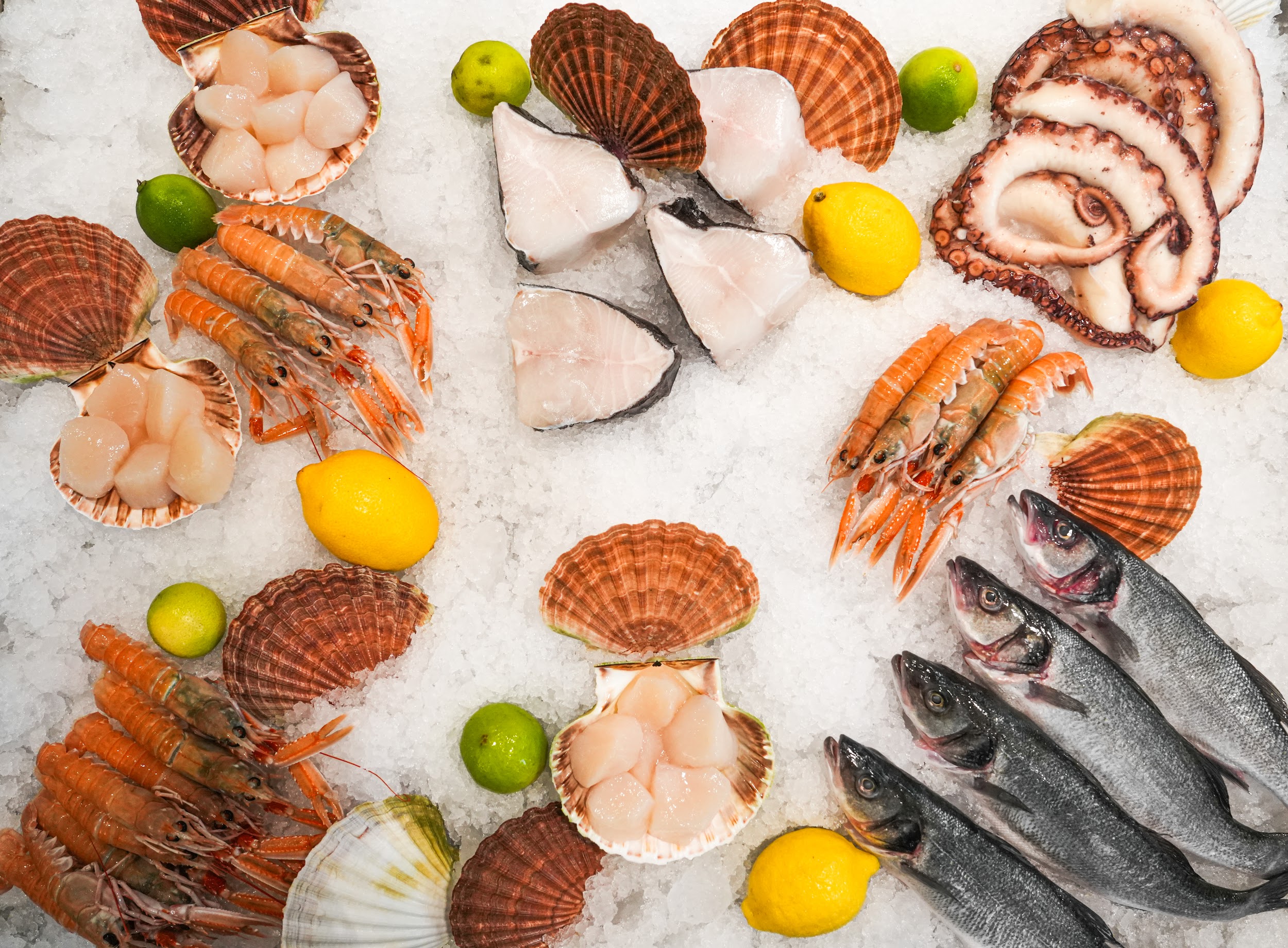 Mereandide vitriin RIVA restorani saalis