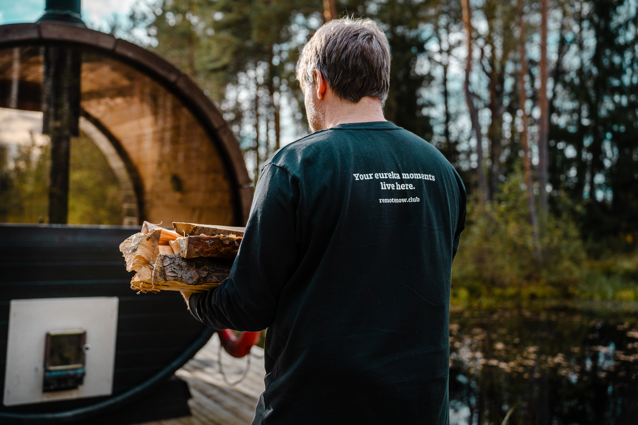Sauna by the bog lake