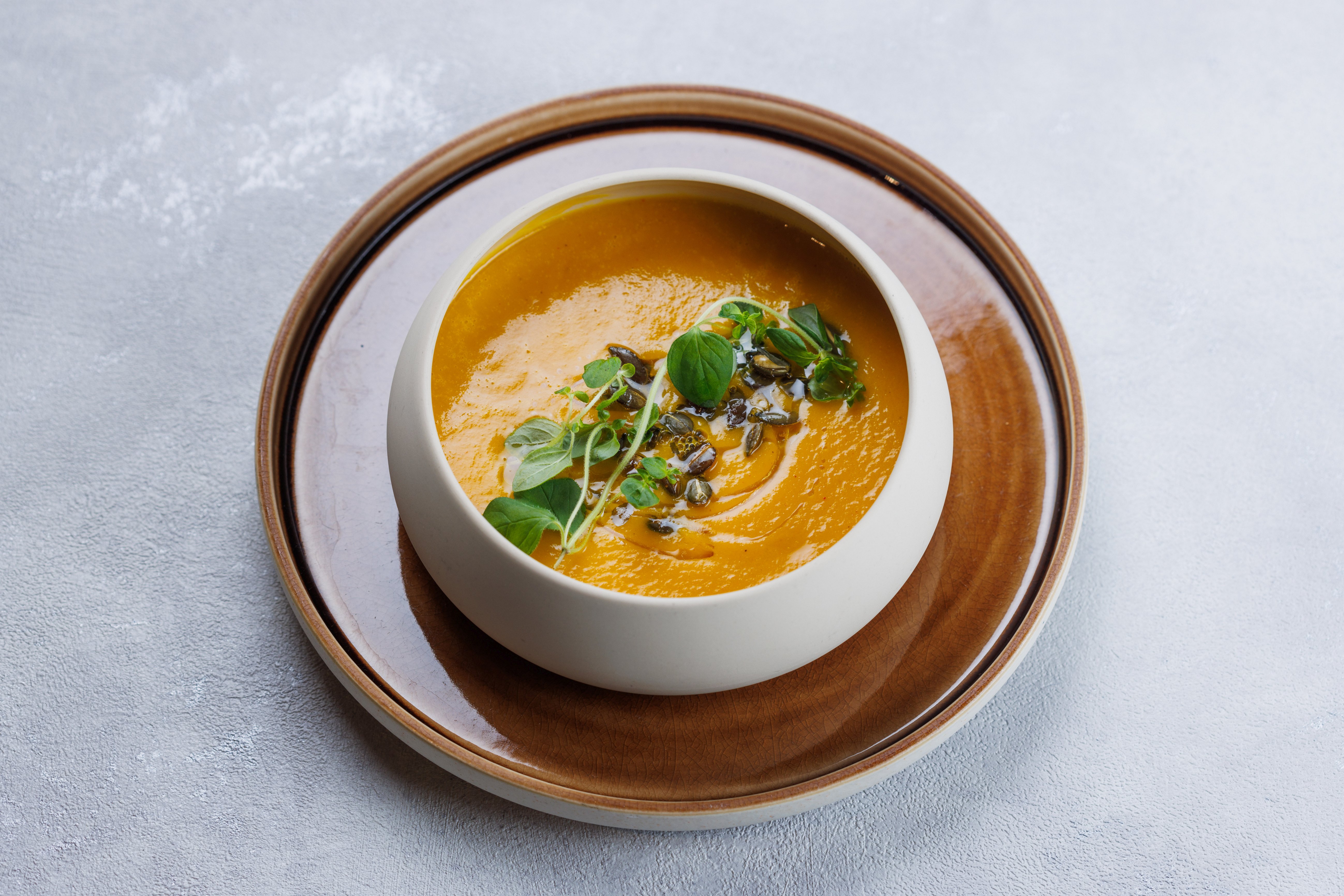 Herzhafte Gerichte – cremige Kürbispüreesuppe