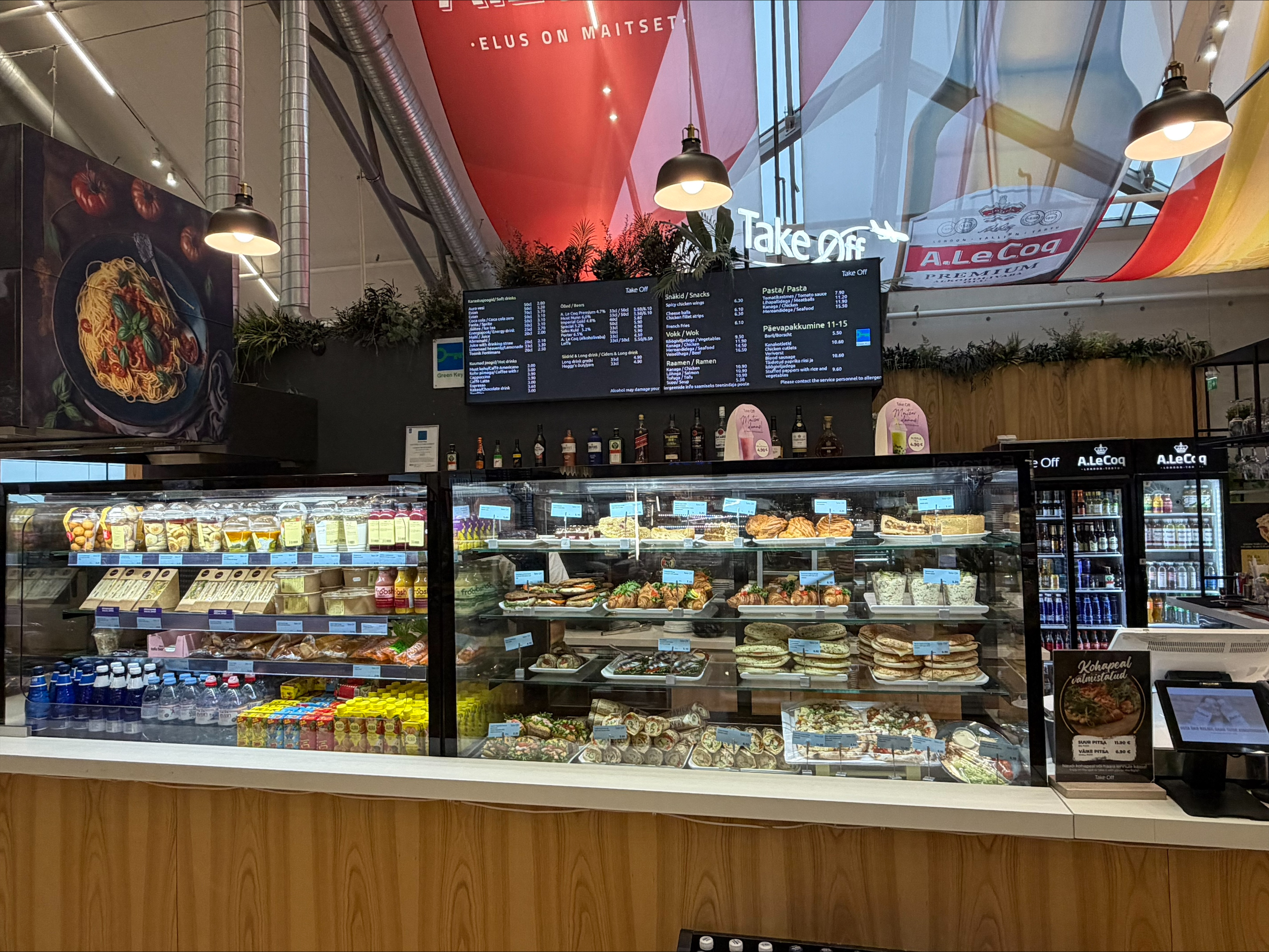 Take Off kohviku toitude valik