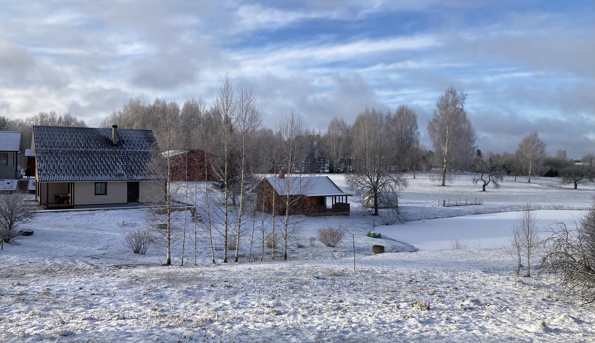 Anni saunamaja talvel