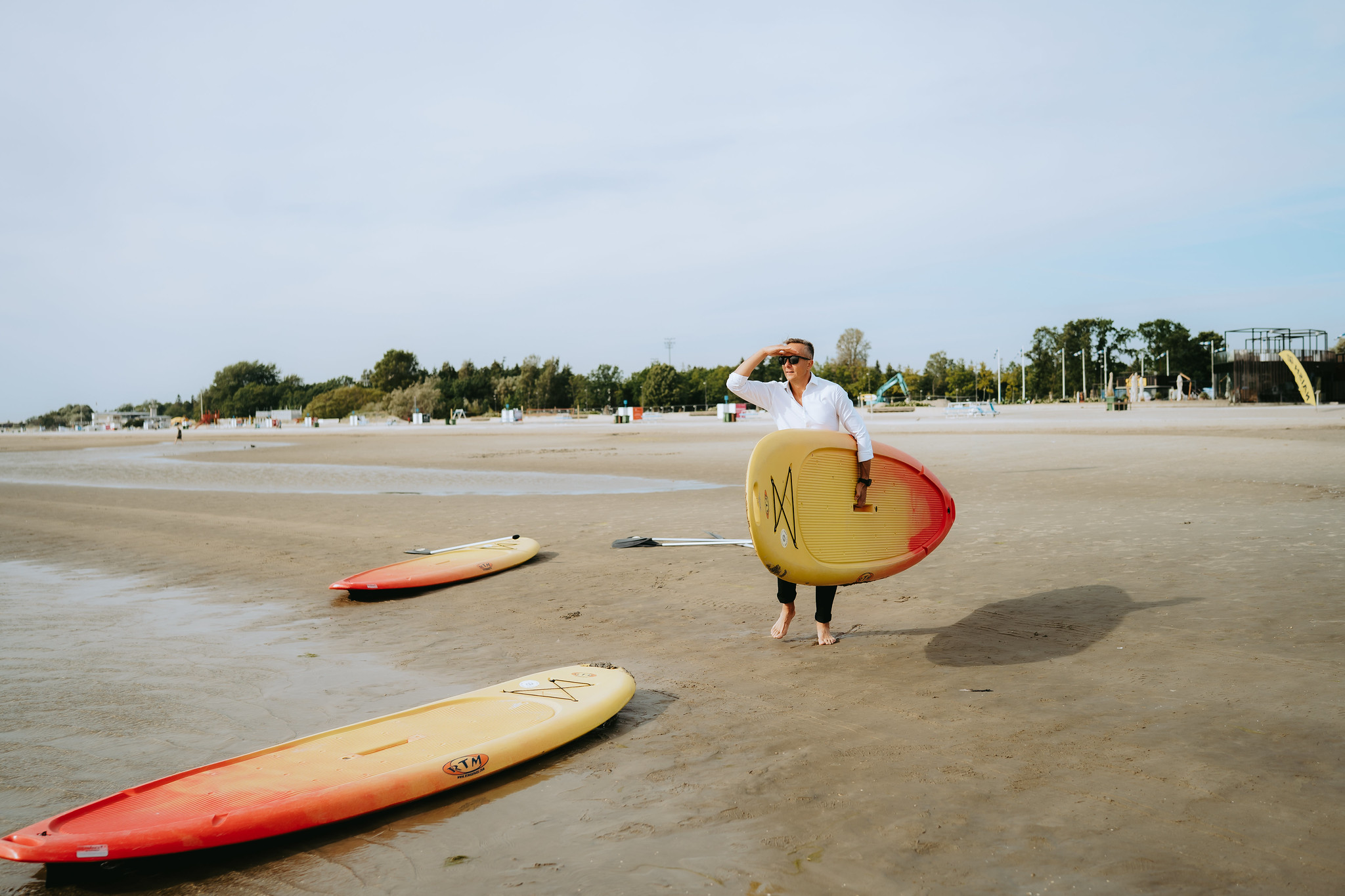 SUP - paddleboarding at Pärnu Beach